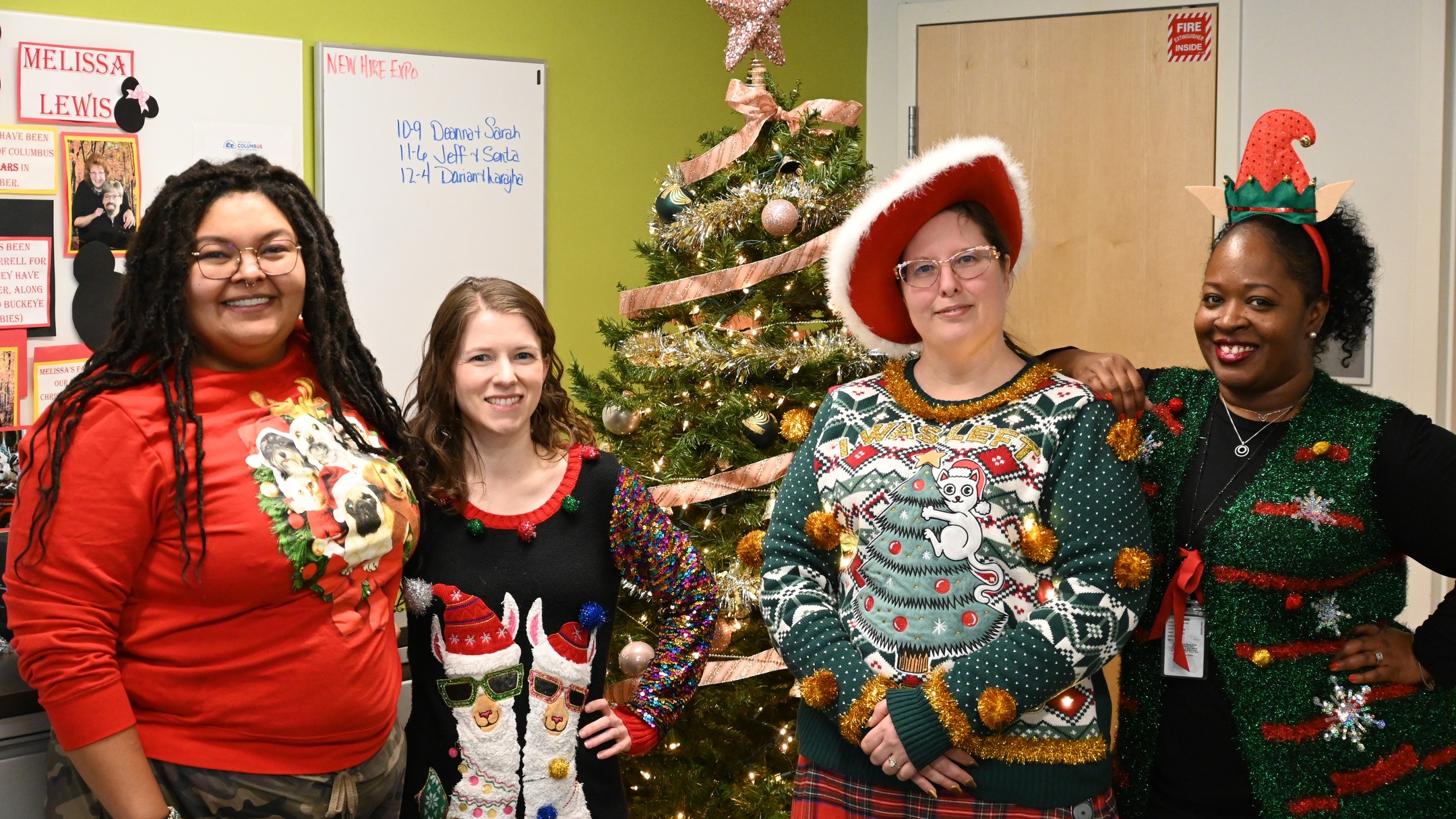 It's Ugly Sweater Day in the 311 Call Center today!
Here are a few of them to make you smile. 😁