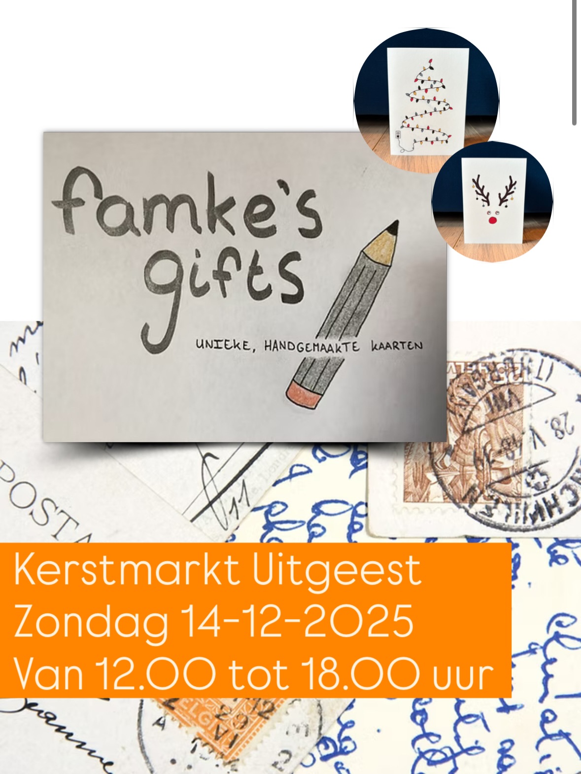 Ben jij er volgende week zondag ook bij?! 🐝
Ik sta op @kerstdorpuitgeest samen met @theartisticfrog
Naast natuurlijk de wenskaarten 🎄
Neem ik ook nog wat andere producten mee!
Zoals;
Kalenders,
Kaarsen,
Kaarthouders,
En nog meer! 🎁
Zie ik je daar? Tot snel! ✨
#kerst #kerstmarkt #uitgeest #kleineondernemer #handmade #christmas #famkesgifts #handgetekend #duurzaam #creatief #uniek #cadeau #kerstkaart #kaartenmaken