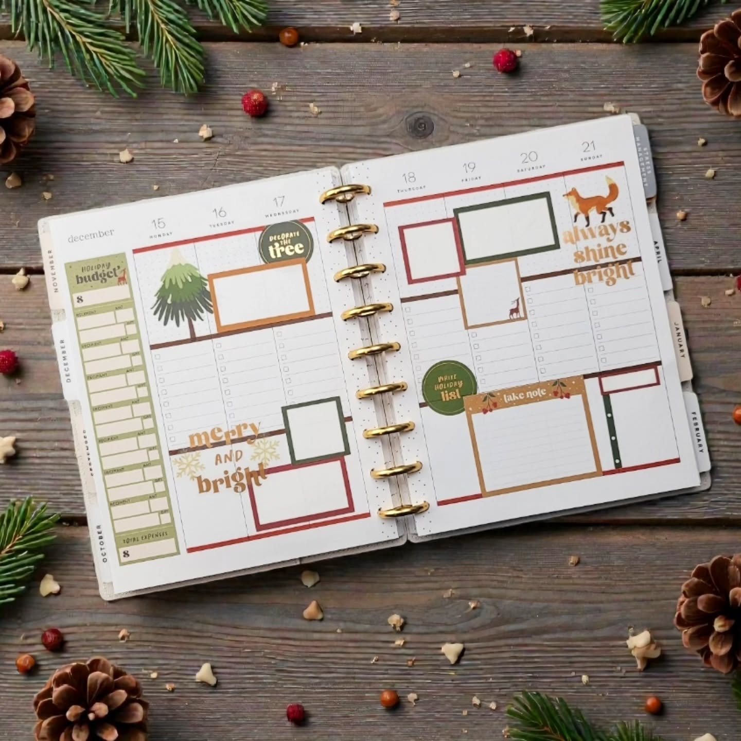 Holiday layouts are so warm and cozy. 🎄
Are you ready for the upcoming holidays?
.
In need of some box stickers for your planner layouts? Check out my etsy shop... download, print, and cut in a variety of colors!
.
#afterthepen #plannerspread #weeklyspread #plannercommunity #planwithme #plannerlove #ilovemyhappyplanner #happyplanning #thehappyplanner #iamahappyplanner #planneraddict #stickeraddict #plannerobsessed #plannerlife #planahappylife #planyourweek #plannernerds #plannerstickers #happyplannerinspiration #checklistlayout #winterstickers #winterlayout