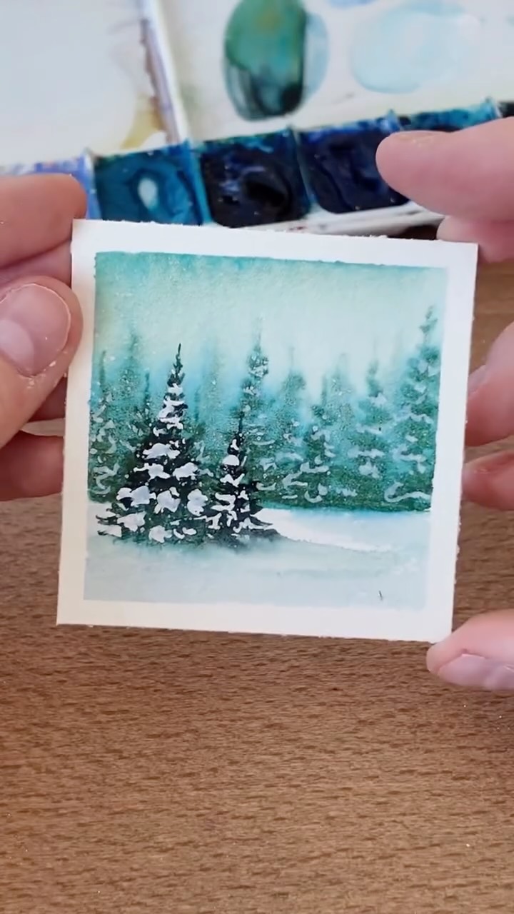 Everything is better when it’s mini! I have been LOVING creating these mini landscapes on YouTube! If you’ve missed the series, head on over to my YouTube channel and join the fun! The videos will always be available so go at your own pace whenever you have the chance! Happy painting!