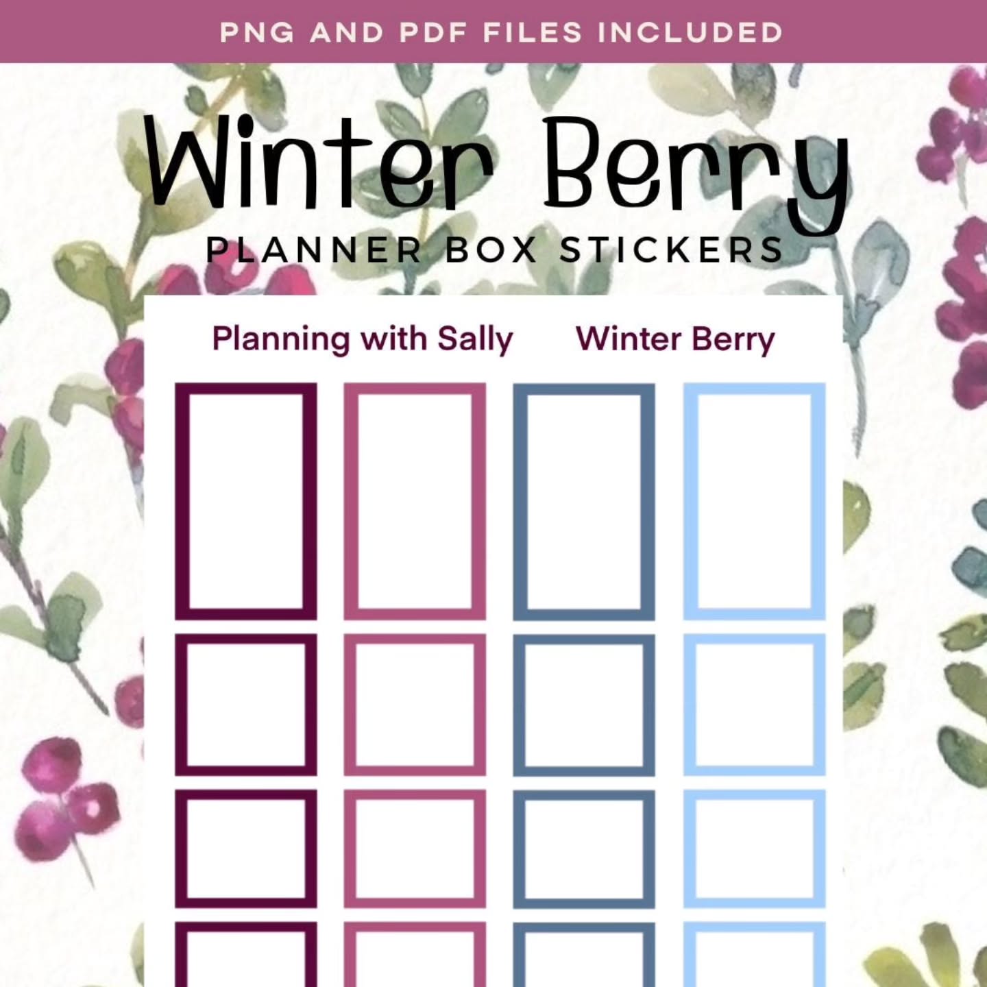 Introducing Winter Berry! ❄️✨
Add a touch of calm winter charm to your planner with these soft berry-inspired box stickers. Perfect for cozy spreads all season long!
Shop here: https://planningwithsally.etsy.com/listing/4413657442
.
#plannercommunity #planwithme #plannerlove #ilovemyhappyplanner #happyplanning #thehappyplanner #iamahappyplanner #planneraddict #stickeraddict #plannerobsessed #plannerlife #planahappylife #planyourweek #plannernerds #plannerstickers #happyplannerinspiration #stickershop #stickersale #etsyshopsticker