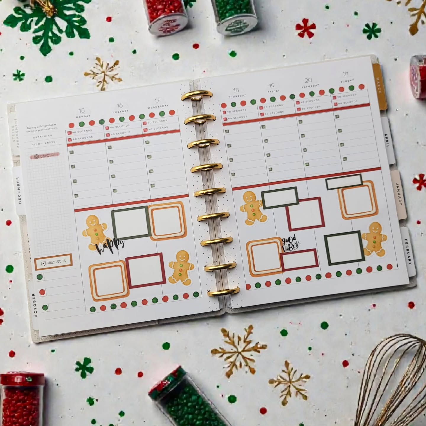 Holidays can be filled with fun, but they can also introduce some unwelcome stress. What's your biggest holiday stressor?
.
In need of some box stickers for your planner layouts? Check out my etsy shop... download, print, and cut in a variety of colors!
.
#afterthepen #plannerspread #weeklyspread #plannercommunity #planwithme #plannerlove #ilovemyhappyplanner #happyplanning #thehappyplanner #iamahappyplanner #planneraddict #stickeraddict #plannerobsessed #plannerlife #planahappylife #planyourweek #plannernerds #plannerstickers #happyplannerinspiration #stressmangement #guidedjournal