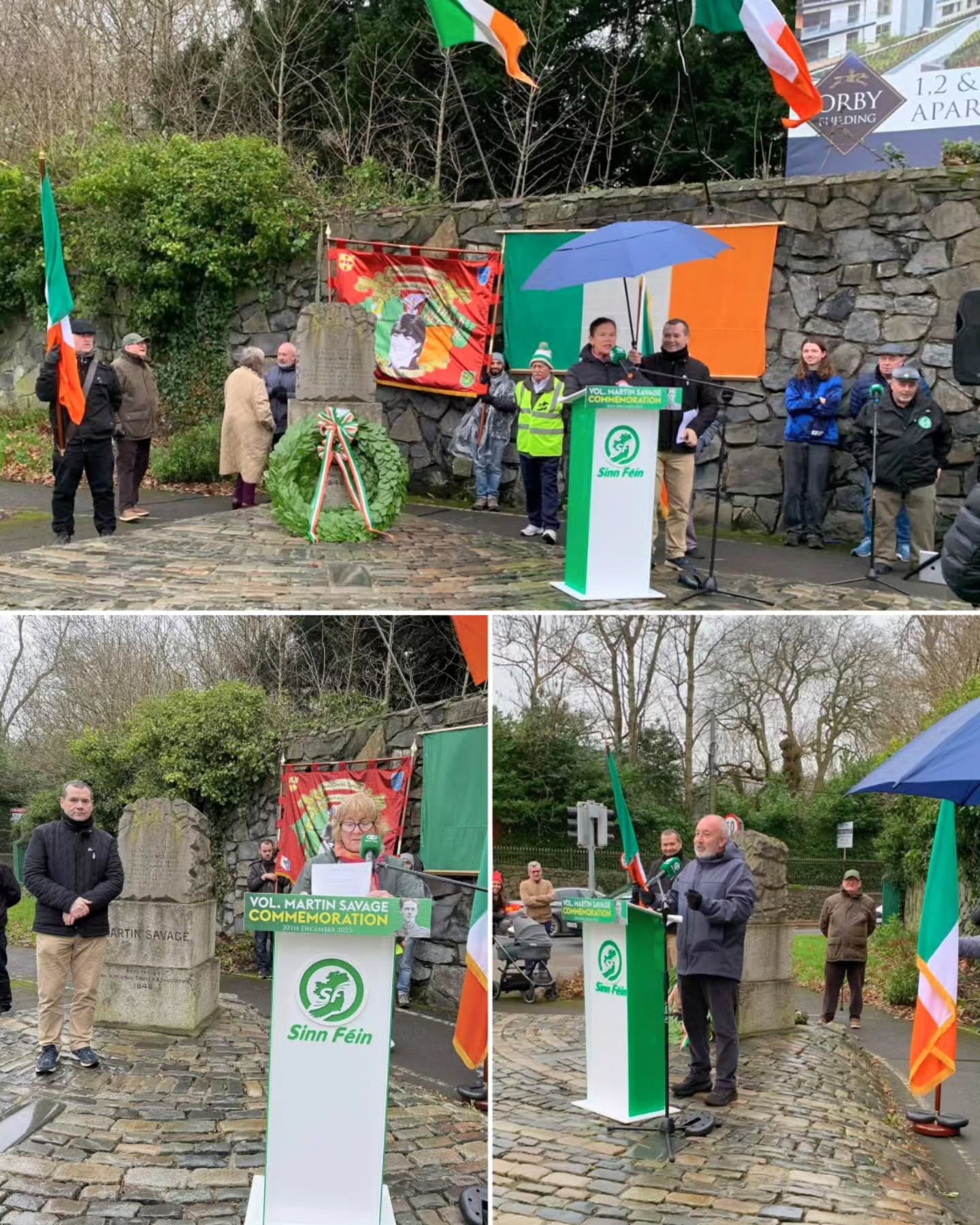 Privileged to take part in remembering those who gave their lives in the struggle for Irish freedom. Martin Savage was, by all accounts, an ordinary young man who rose to extraordinary circumstances. A volunteer with the Dublin Brigade of the IRA, he fought in the 1916 Rising, endured imprisonment in England, and on his return home chose to rejoin the struggle rather than step away from it.
Martin was killed in action in Ashtown in 1919. We remember him not only for the moment of his death, but for the quiet courage that shaped his life, the choices he made, and the conviction he carried at such a young age. His story is a reminder that history is often carried forward by ordinary people who refuse to stand aside.
Sincere thanks to Uachtarán Shinn Féin, Mary Lou McDonald and to Cabra historian and lifelong Republican Nicky Keogh for helping to ensure these stories are remembered and honoured.
An Phoblacht abú ✊🇮🇪
#RememberingOurDead #IrishHistory #1916Rising #IrishFreedom #AnPhoblachtAbú