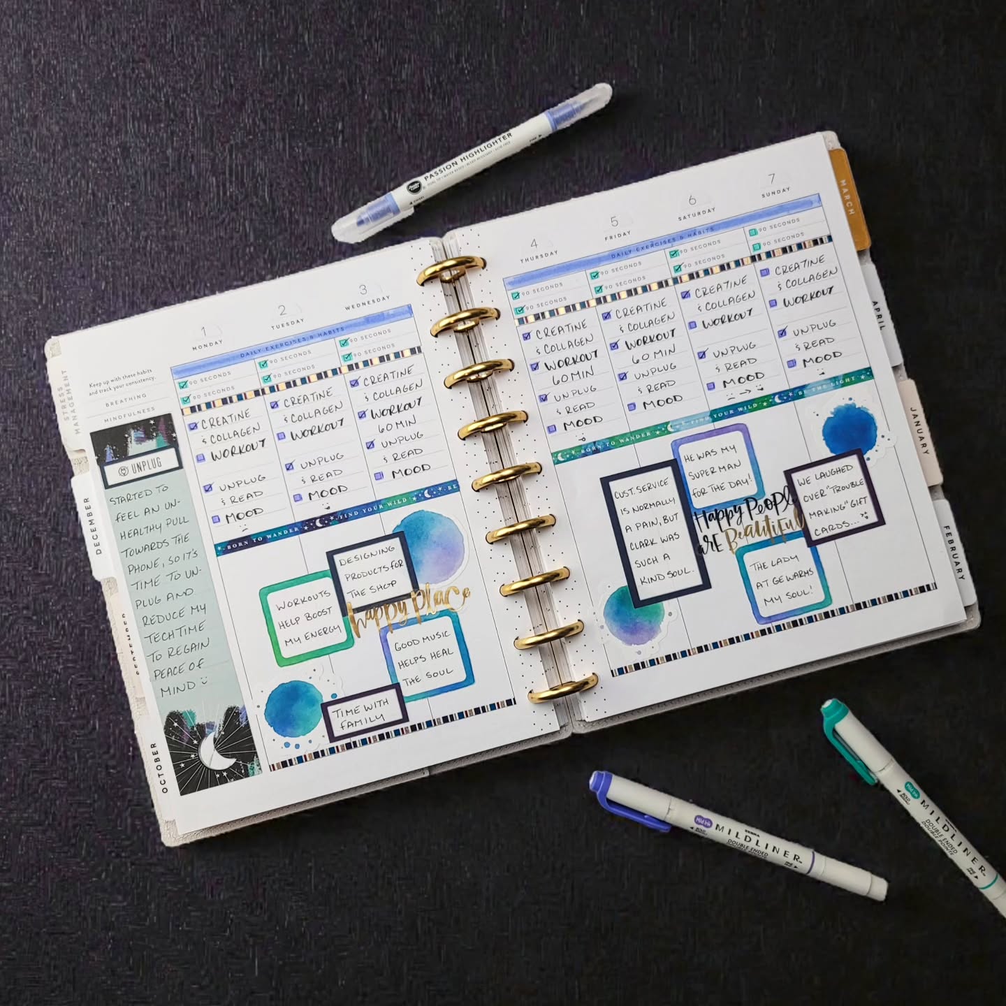 My first week in the #stressmanagement planner by @the_happy_planner has officially ended. 🥰 Have you used this layout before?
.
In need of some box stickers for your planner layouts? Check out my etsy shop... download, print, and cut in a variety of colors!
.
#afterthepen #plannerspread #weeklyspread #plannercommunity #planwithme #plannerlove #ilovemyhappyplanner #happyplanning #thehappyplanner #iamahappyplanner #planneraddict #stickeraddict #plannerobsessed #plannerlife #planahappylife #planyourweek #plannernerds #plannerstickers #happyplannerinspiration #wellnessplanner