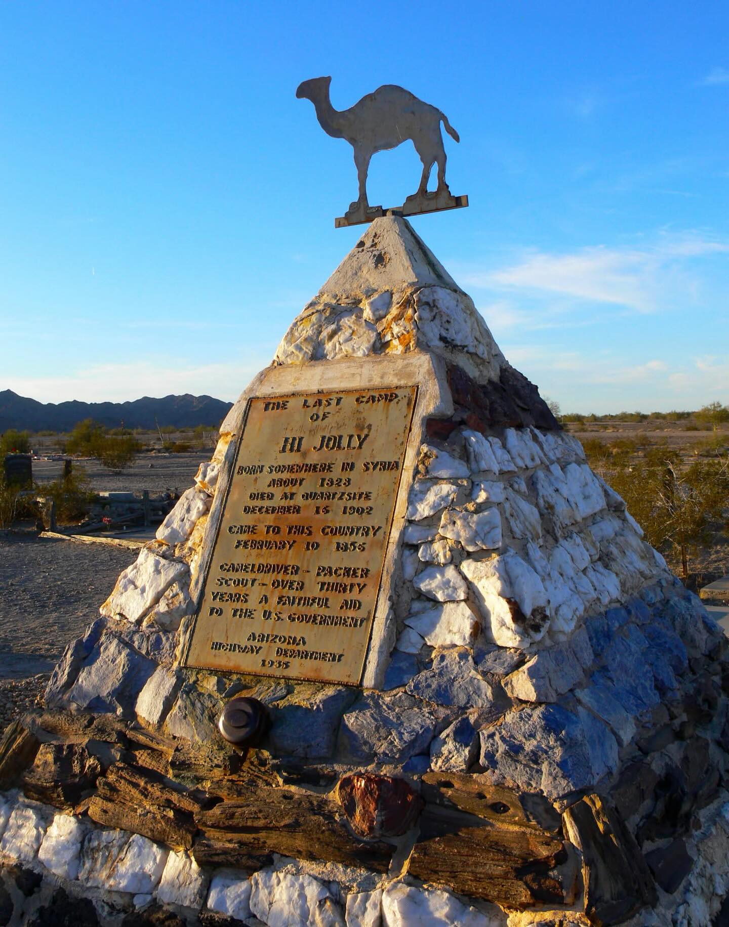 Remembering the U.S. Army’s legendary camel driver, Hi Jolly, who was found dead on December 16, 1902 near Quartzsite, Arizona. I’ve written about him for an international publication and have given numerous historical talks about him and the US Army’s “camel corps.” I would love to write a book or documentary about the story - there’s so much more to it than meets the eye.