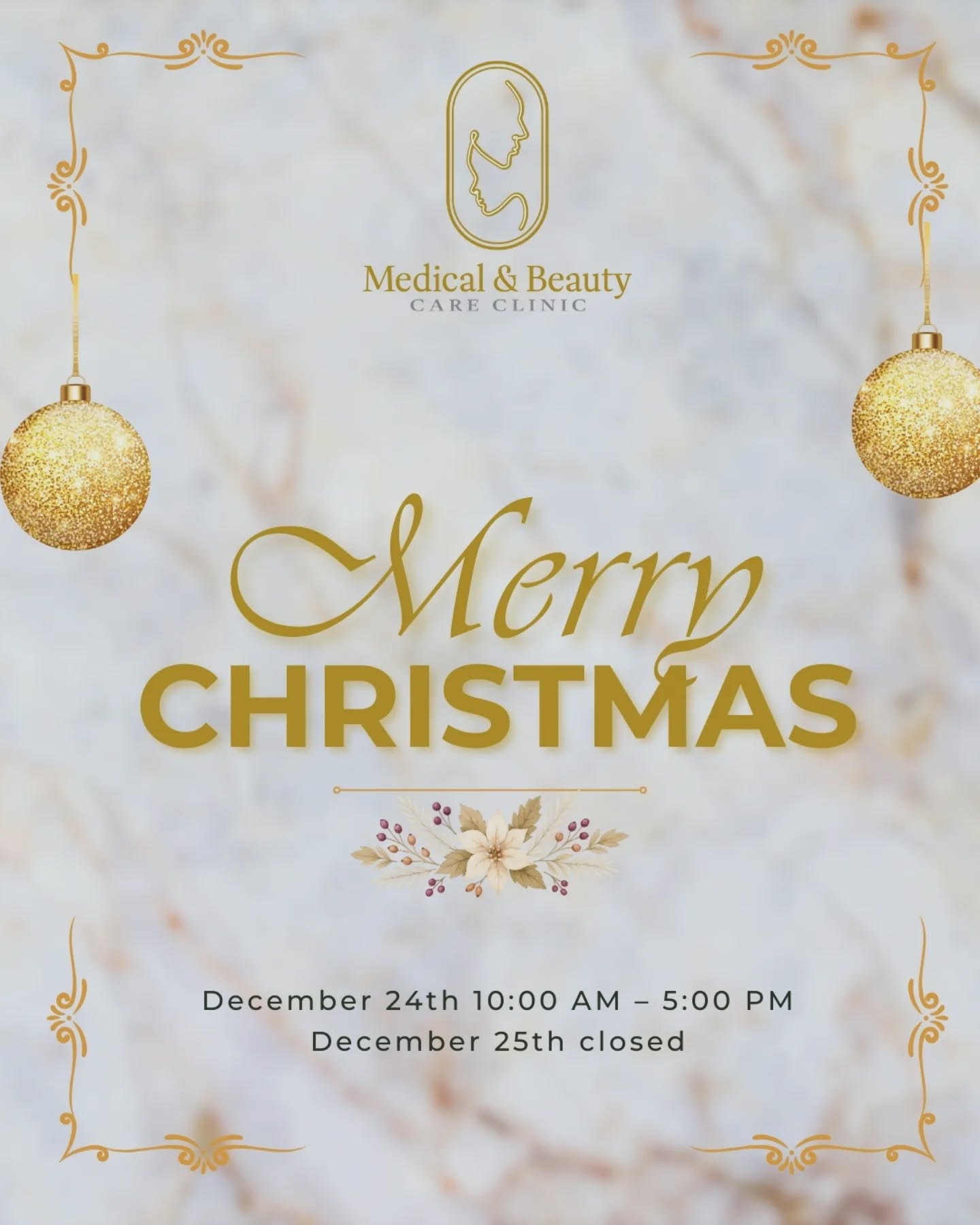 ๐ Happy Holidays from all of us at Medical & Beauty Care Clinic! ๐
Wishing you a Merry Christmas filled with joy, relaxation, and moments of self-care with your loved ones.
๐ Oak Brook, IL
๐ 224-407-2140
๐ https://linktr.ee/medicalandbeauty
Celebrate the season and start the new year feeling your best, book your appointment today! ๐ www.medicalbeautycareclinic.com
#MerryChristmas #HolidayWellness #OakBrookIL #SelfCareSeason #MedicalBeautyCareClinic