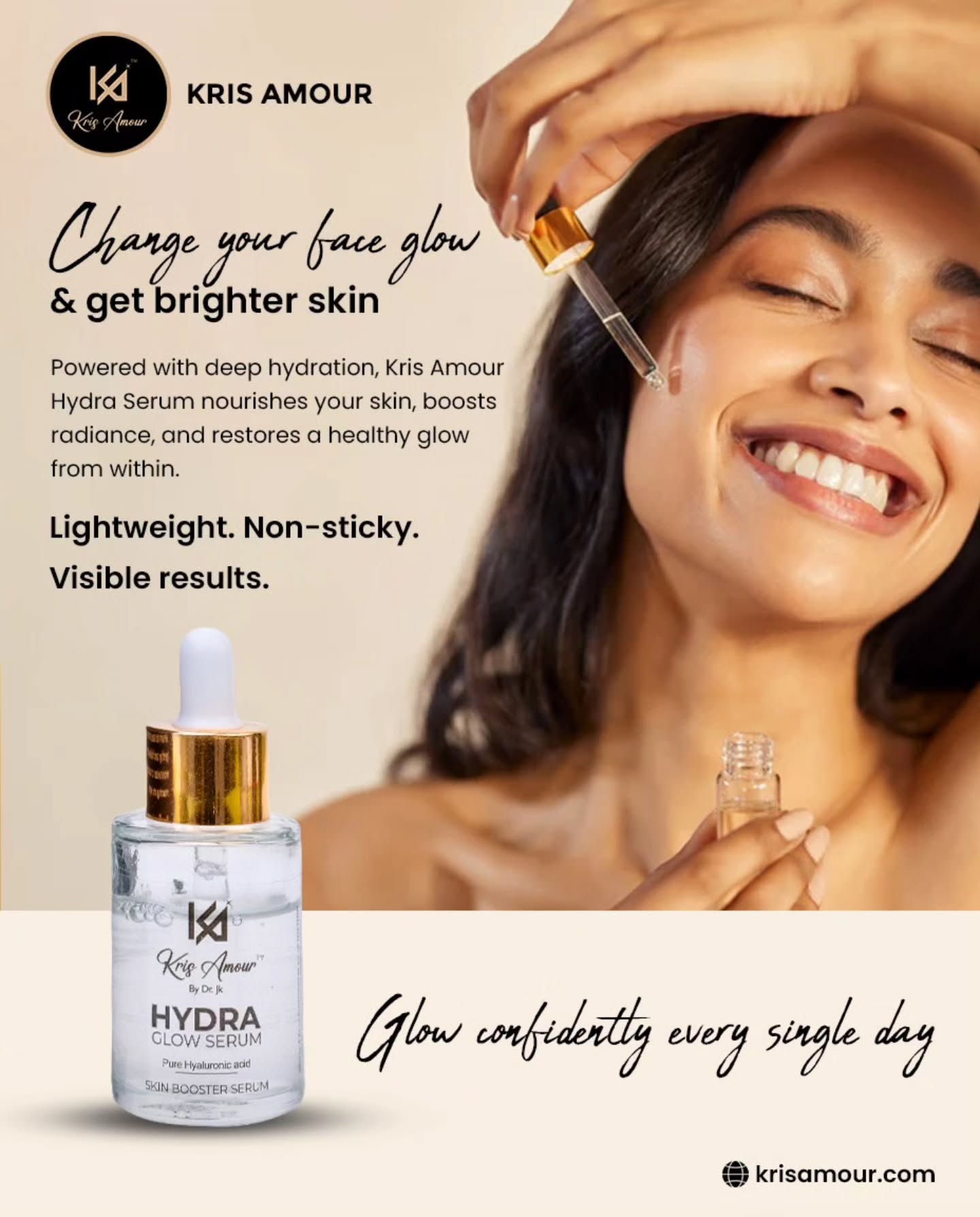 ✨ Best Hydra Glow Serum in Chennai
Daily glow that feels as good as it looks 🤍*
Your skin doesn’t need filters.
It needs deep hydration + real care✨
Meet Kris Amour Hydra Glow Serum—
a lightweight, non-sticky formula that melts into your skin and brings out a natural, healthy glow from within 💧
✔️ Deep hydration with Pure Hyaluronic Acid
✔️ Instantly boosts radiance & brightness
✔️ Smooth, plump & fresh-looking skin
✔️ Perfect for daily use & all skin types
✔️ No grease. No heaviness. Just glow ✨
Glow confidently — every single day** 💛
📍 Loved by Glow Seekers in Across India
Designed for Indian skin & Indian weather ☀️
Your everyday glow partner — morning to night ✨
Shop Now & Upgrade Your Glow
🌐 www.krisamour.com
💬 DM **“GLOW”** for product guidance & offers
🛍️ Tap the link in bio to order now
✨ Save this post for your skincare routine
✨ Share with someone who loves glowing skin
✨ Order today & feel the difference in days
Hydra Glow Serum Chennai
Best Hyaluronic Acid Serum Chennai
Glow serum for daily use
Non-sticky serum India
Skin brightening serum Chennai
KrisAmour
HydraGlowSerum
ChennaiSkincare
GlowSkinIndia
HyaluronicAcidSerum
DailyGlow
NonStickySerum
SkinCareRoutine
GlassSkinIndia
IndianSkincare
GlowConfidently