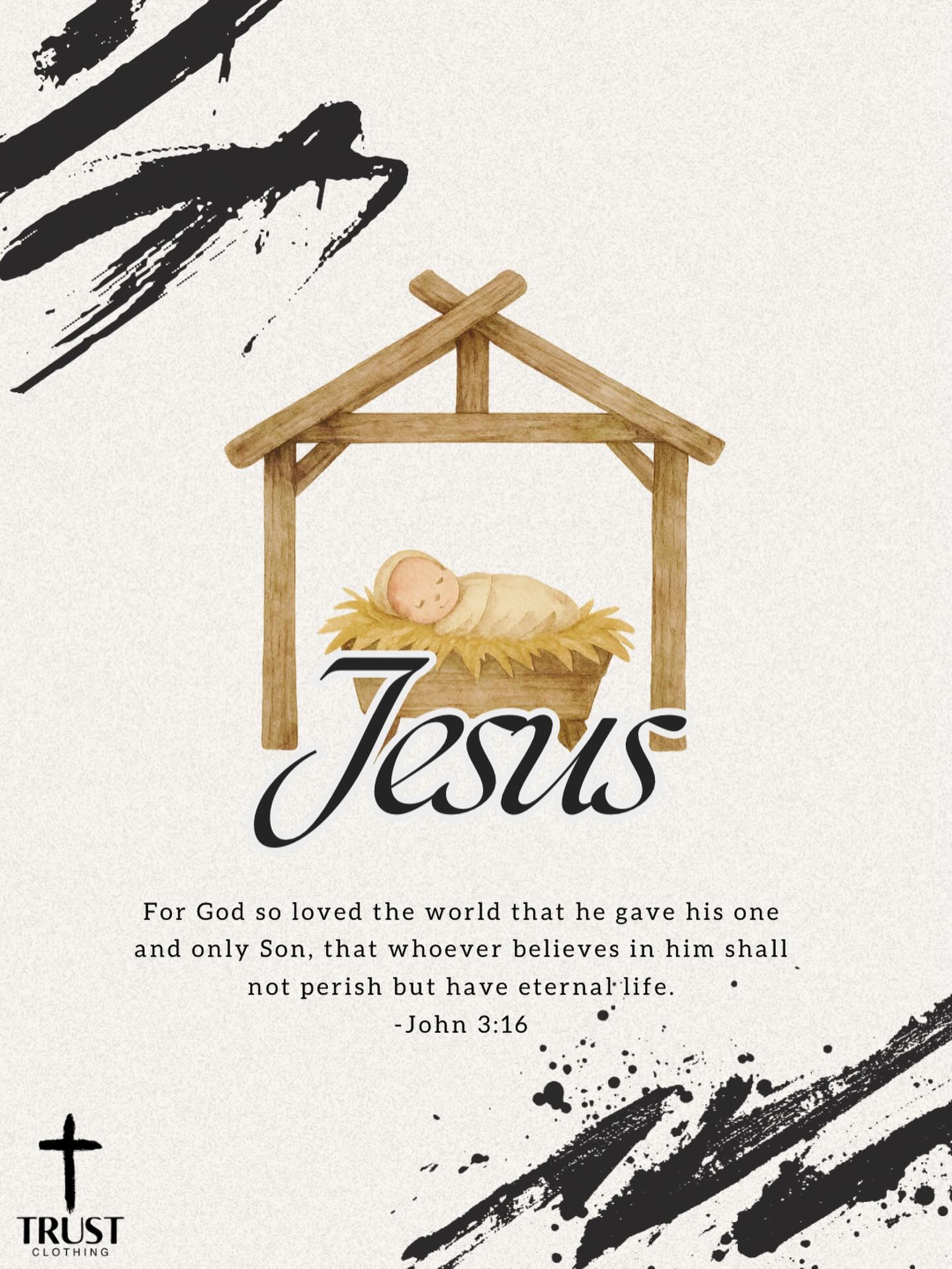 This Christmas, we celebrate the greatest gift—Jesus. A reminder to trust, wear, and believe every day. From all of us at Trust Clothing, Merry Christmas!
#trustclothing #merrychristmas #trustwearbelieve #merryxmas