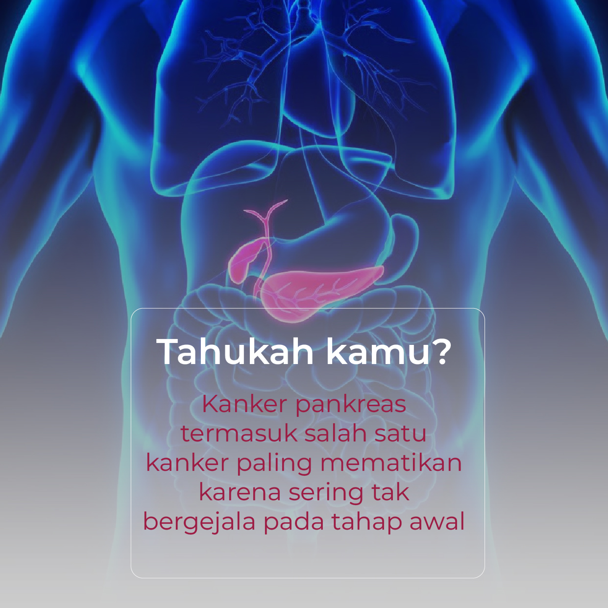 Kanker pankreas sering berkembang tanpa gejala awal yang jelas. Deteksi dini dan gaya hidup sehat dapat membantu meningkatkan peluang penanganan yang lebih baik.