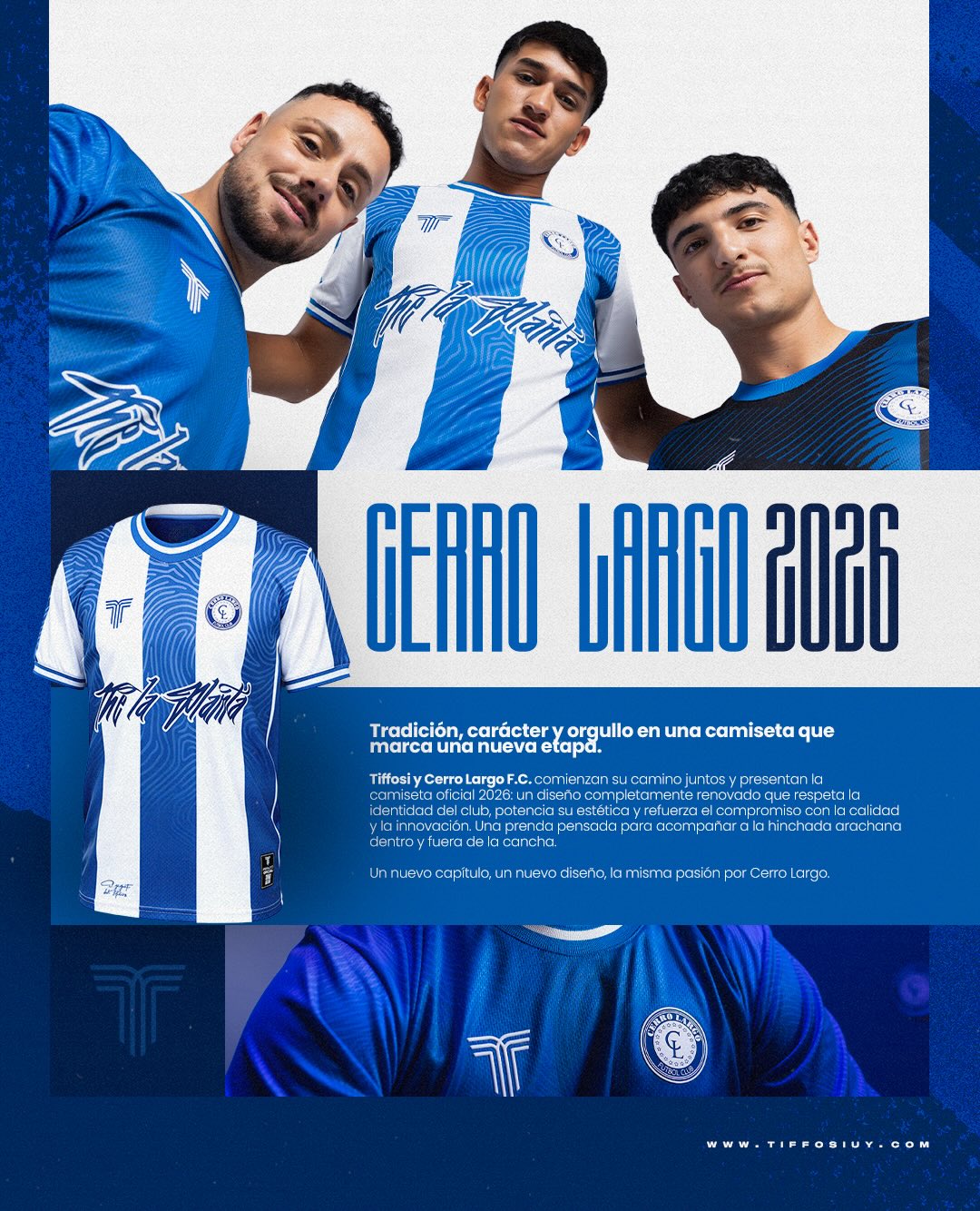 ✍🏼 Tradición, carácter y orgullo…
Son las nuevas pilchas de @cerrolargofc 🔝
#Tiffosi🤝