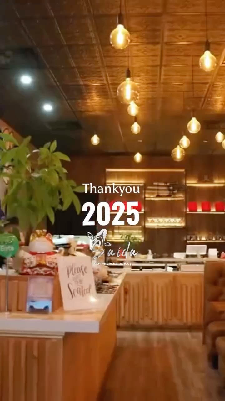 Thank you, 2025 🤍
For every visit, every order, and every moment of support.
Because of you, Saida Sushi Noodle House continues to grow.
We’re grateful beyond words and excited for what’s ahead. WE OPEN TODAY!