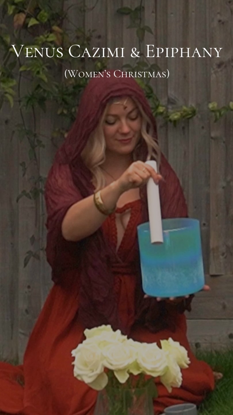 6th January carries the energy of Epiphany, also known as Women’s Christmas. A gentle time of revelation and soft remembering, alongside Venus Cazimi, when Venus rests in the very heart of the Sun. 🌹
Light illuminating love - dissolving fear and doubt.
Epiphany is the true moment of rebirth.
After twelve nights of darkness and stillness, something has been gestating beneath the surface. Roots deepening in the Winter Womb of possibility. Epiphany is the moment life gently begins to rise toward the light again.
This is the way of the Magdalene. 🌹
Revelation through devotion.
Divine Truth experienced through embodiment, not bypassing what is.
The Rose opening not because it is pushed, but because the time is right. 🌹
Venus Cazimi subtly resets our relationship to love, self worth, and what we truly cherish. It asks us to choose what nourishes us this year, within ourselves and in our lives.
And this matters, because 2026 isn’t asking us to leave the body behind. It’s asking us to activate the Divine spark within.
Light doesn’t bypass the human experience.
It illuminates it. ✨
May this year bring presence over pressure, devotion over distraction, and love as the motivating force. 🌹
~~~
✨ There are only 3 spaces left for our Magdalene Rose Pilgrimage to the South of France this Beltane.
If you feel the call, now is the moment.
DM or comment EPIPHANY for more details ♥️🌹