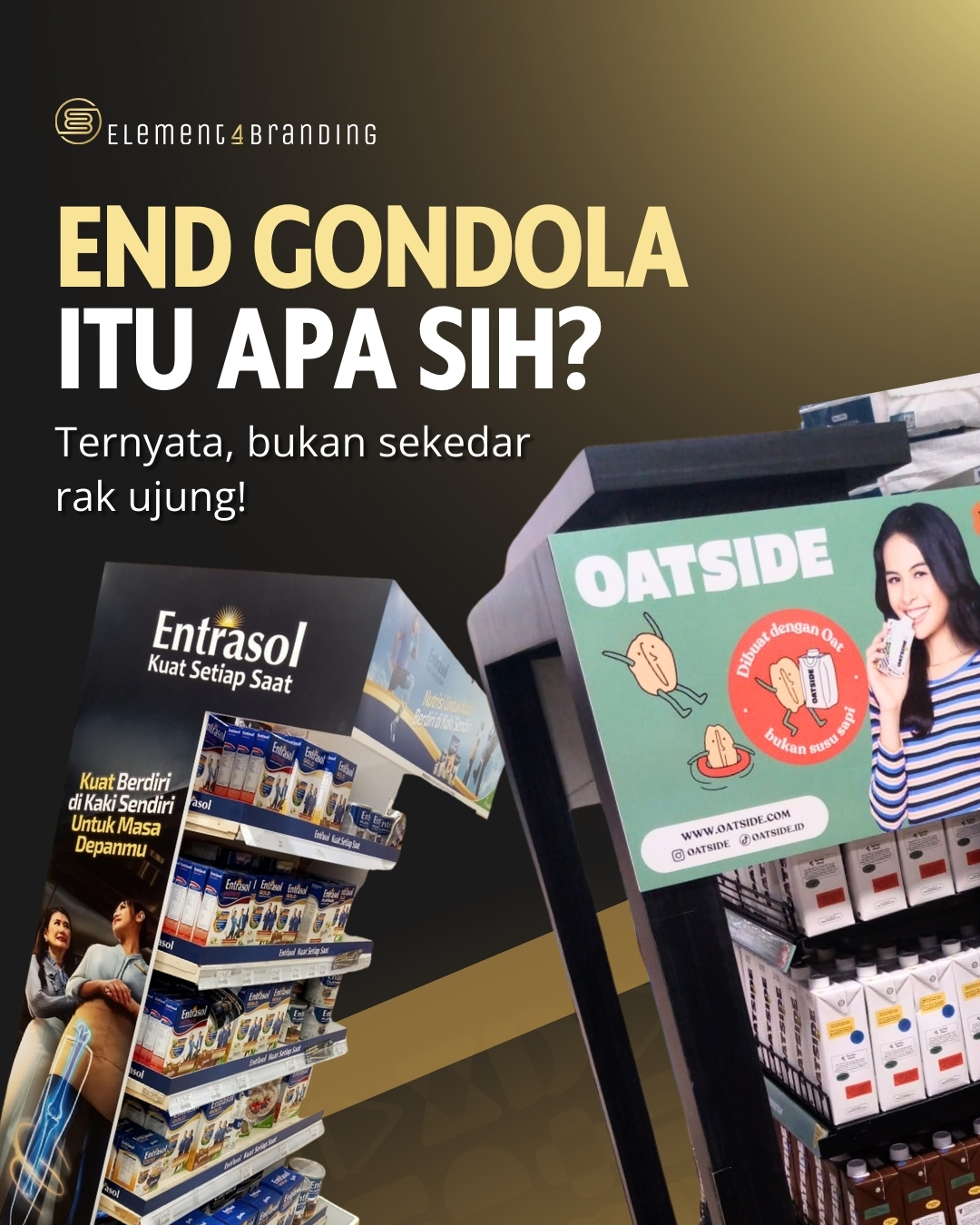 Di supermarket, lokasi menentukan peluang.
End gondola hadir di titik strategis saat konsumen masih membuka pilihan.
Karena itu, desain dan fungsinya harus dipikirkan matang. Bukan sekadar tampil, tapi bekerja.
#ElementBranding
#EndGondola
#RetailDisplay
#InStoreMarketing
