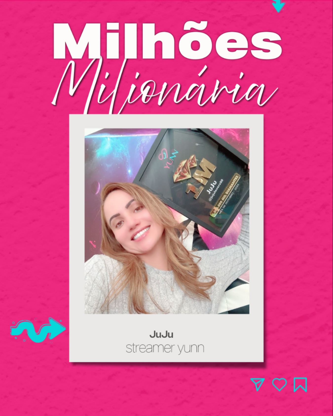 Ela fez história: 1M de diamantes! 🚀🩵💖
#yunnagencia #tiktoklive #conquistas #criadores #diamantes