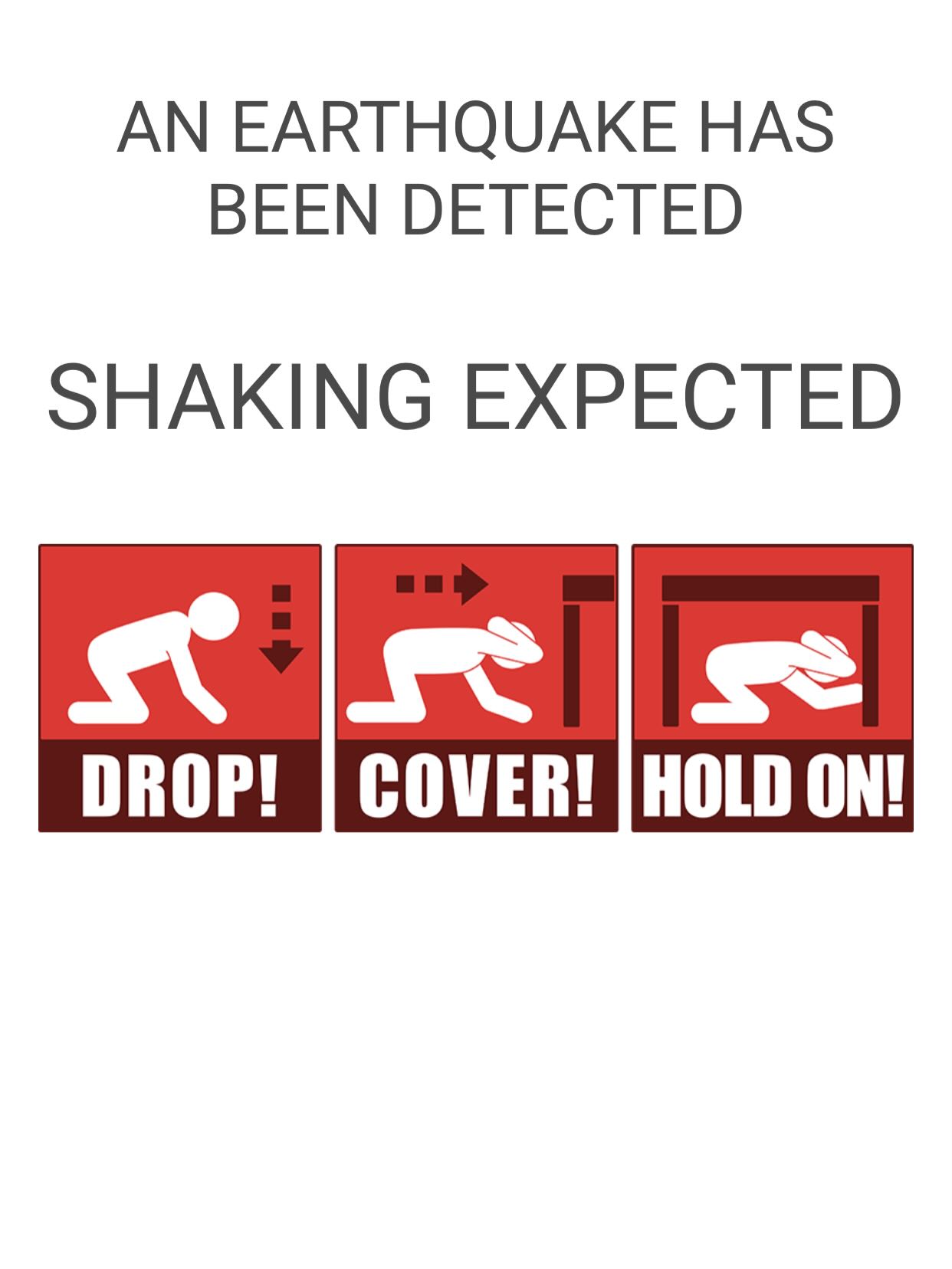 We didn’t feel a thing. But is it a foreshock? Let’s hope not.