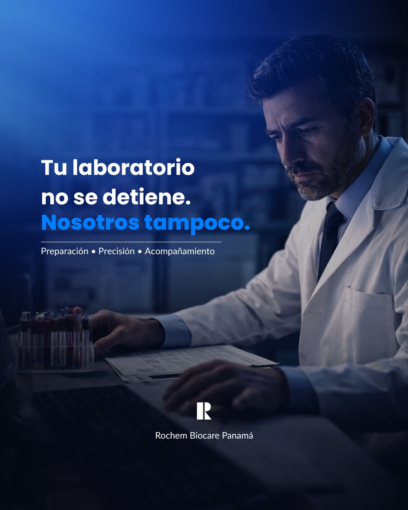 Mucho del trabajo no se ve en una foto.
Está en la planificación, en el seguimiento y en responder a tiempo cuando importa.
Tu laboratorio no se detiene. Nosotros tampoco.
#rochembiocare