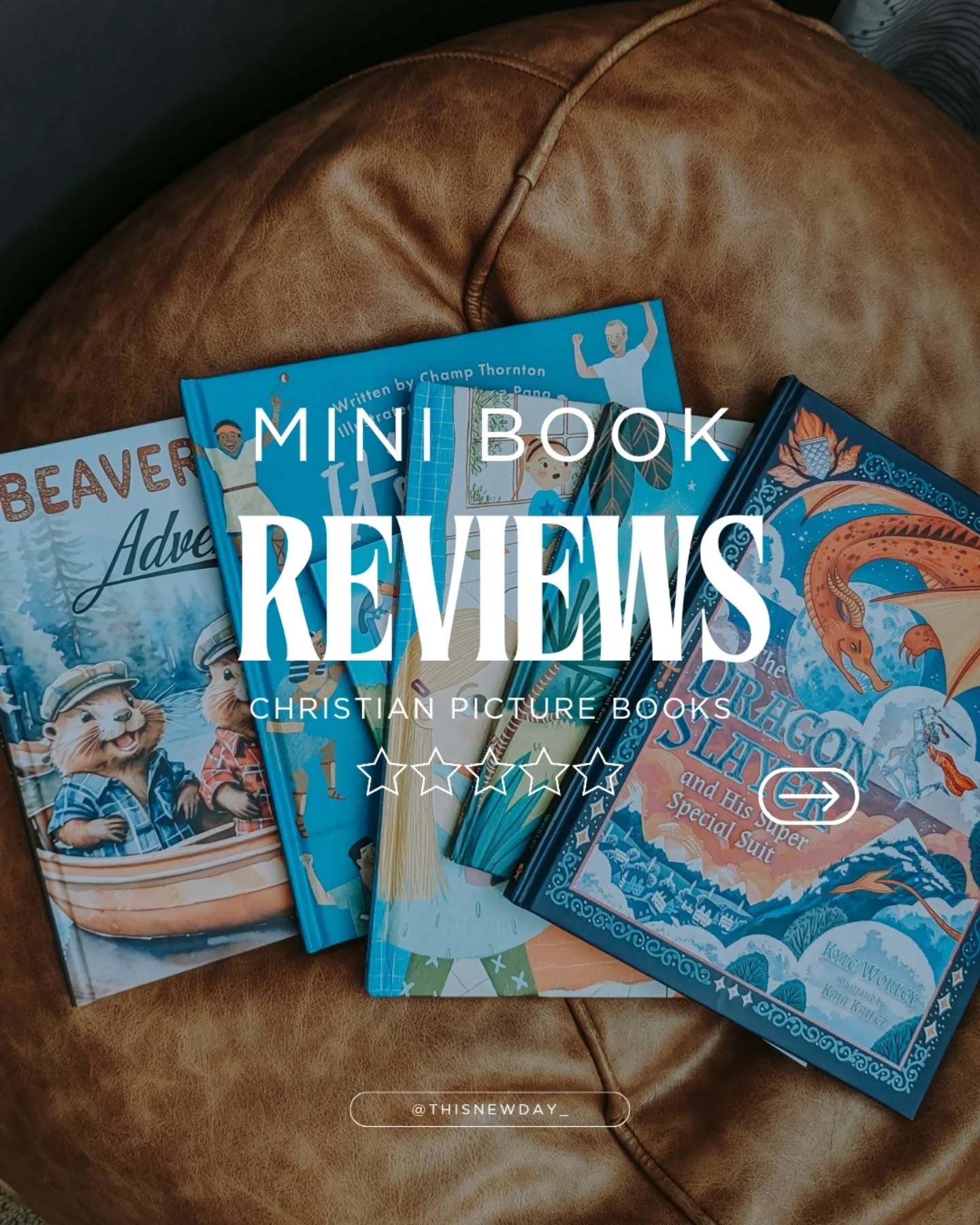 ✨ New release mini book reviews
This is such a fun stack of new books that we enjoyed reading in January! 💕
🫶🏽 It's Good to Be a Boy by Champ Thornton - @thegoodbookcompanyusa @thorntonchamp
🫶🏽 God Chose Me by Lexa Hale - @paracletebooksforkids @halelexa e
🫶🏽 Can I Sit Here? by Heather Thompson Day - @navpressbooks @heatherthompsonday
🫶🏽 The Dragon Slayer and His Super Special Suit by Kyle Worley - @bhpub @kyleworley
🫶🏽 God's Great Love by Glenys Nellist - @paracletebooksforkids @glenysnellist
🫶🏽 Beaver Family Adventures by Roselene Yoder - @honey_bee_designs_co
👉🏽 Are you excited about any of these books?
.
.
#christianbooks #kidsbookstagram #booksforkids #christianbookstagram