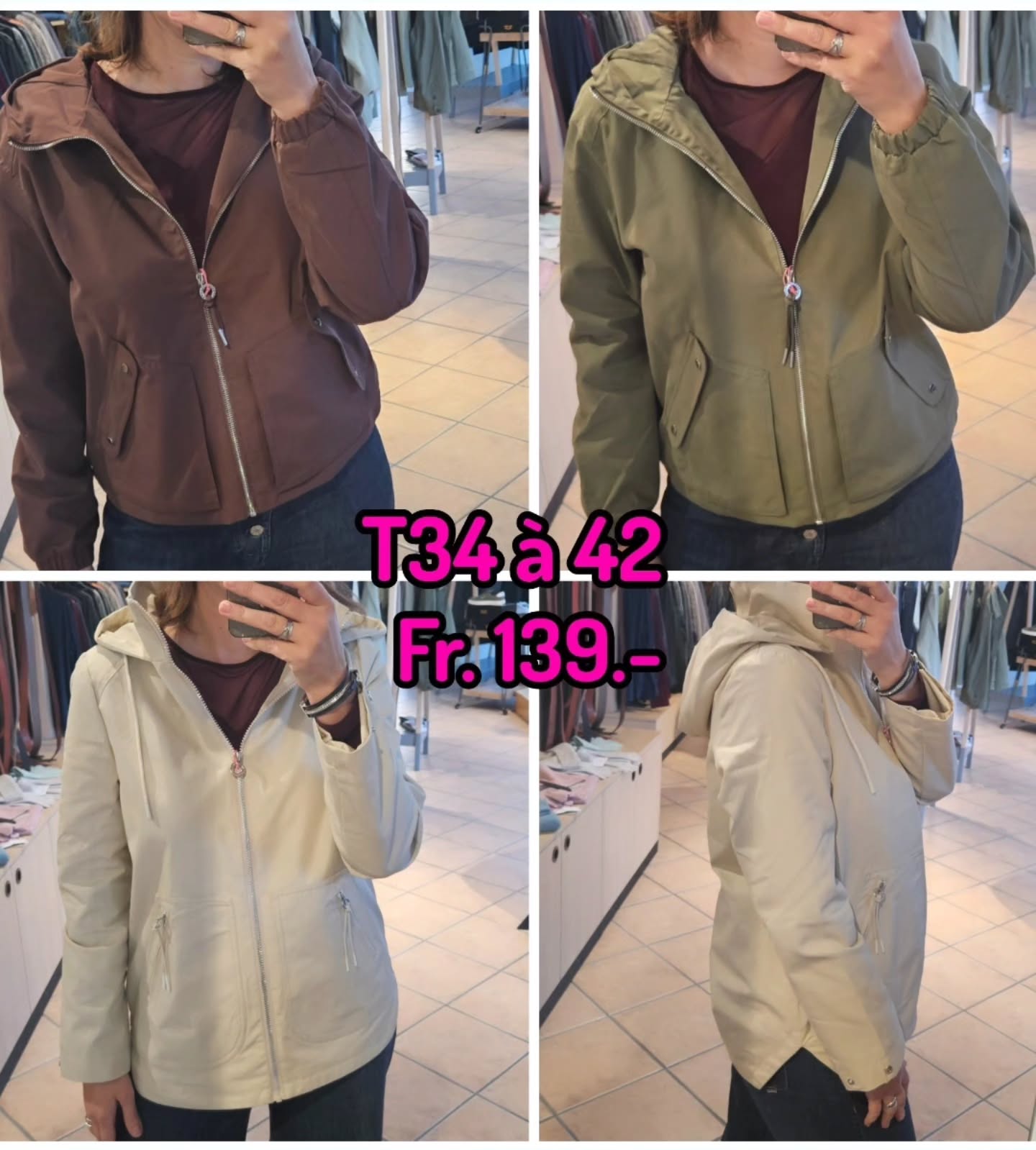 Les nouveautés arrivent dans les rayons !
Ici la veste légère Street One chic sport !
Choco - kaki - beige (en plus longue)
#veste #printemps #shopping #lefalzar