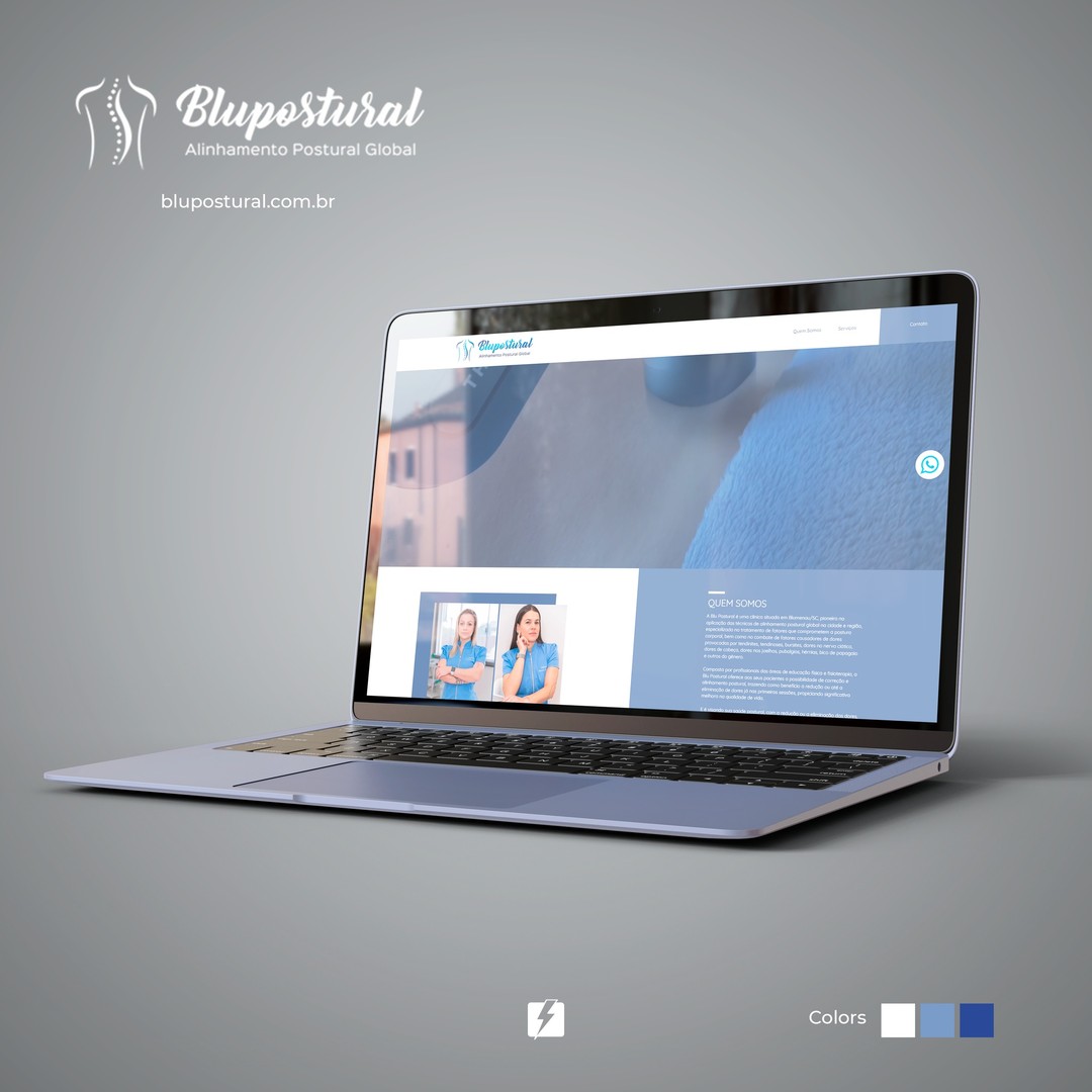 A @espacoblupostural acaba de desenvolver o seu novo site com a equipe Site Relâmpago, marcando a sua presença na Internet utilizando o nosso modelo relâmpago que entrega sites em até 48h. Confira em www.blupostural.com.br