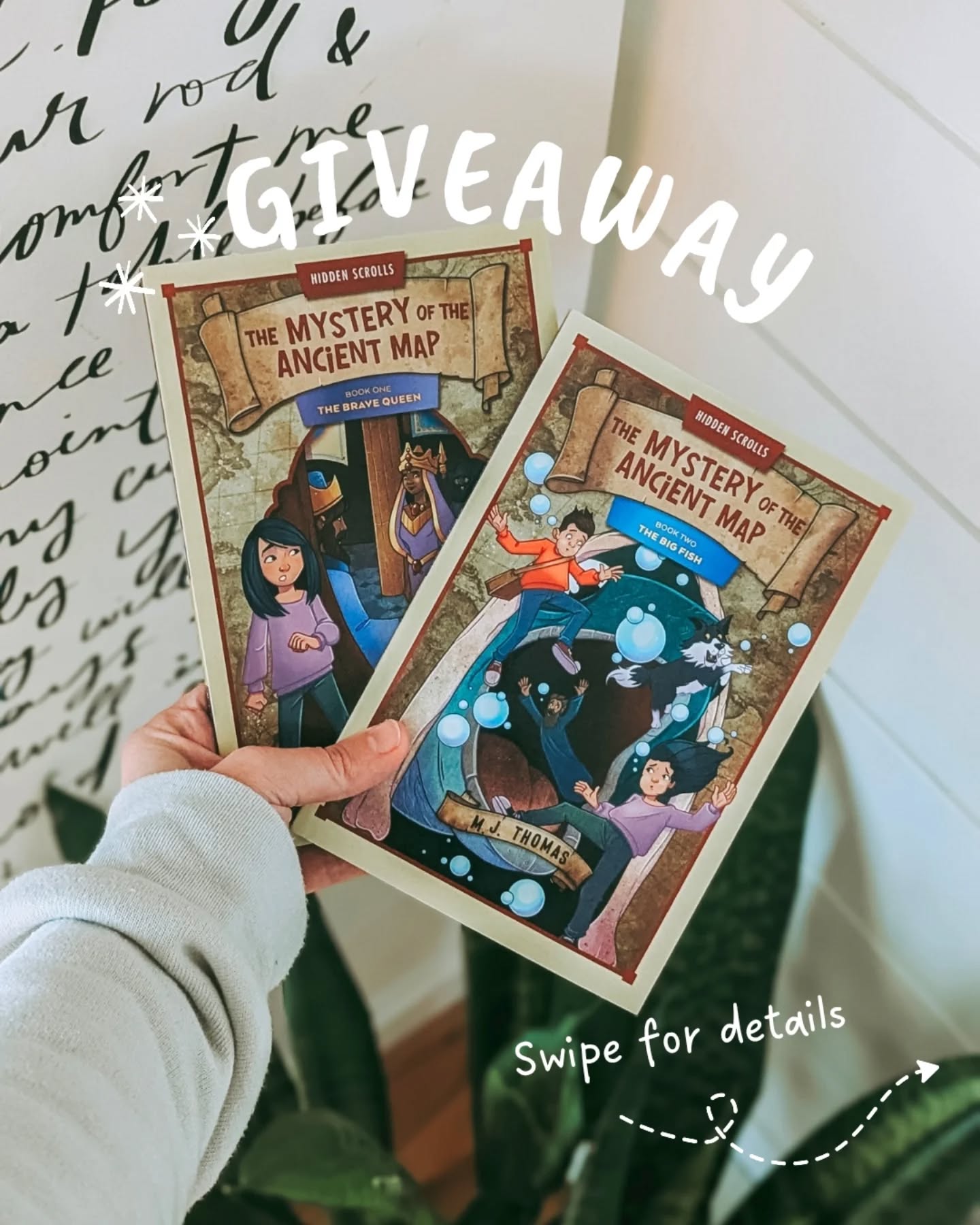 ✨ CLOSED ✨
We are so excited about these two new releases from @themikejthomas
🫶🏽 The Mystery of the Ancient Map (a spin off series of the Secret of the Hidden Scrolls)
Book One: The Brave Queen
Book Two: The Big Fish
👋🏽 I'm excited to give away a copy of each book to one winner!
👉🏽 How to enter:
1. Like this post
2. Follow @themikejthomas and @thisnewday_
3. Comment with a recent favorite read aloud
✨ For an extra entry, tag some friends individually in the comments
The giveaway will end Saturday February 14 and the winner will be announced in Monday.
Details: This giveaway is not hosted by Meta or affiliates. Please be aware of scam accounts, the winner will be contacted directly from my account. Must be 18+ to enter and reside in the U.S.