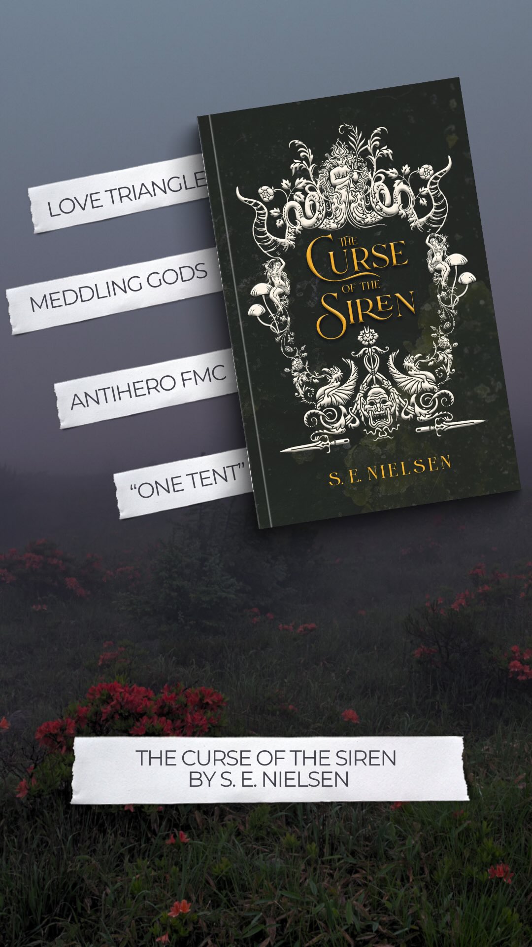 Need more? Comment “tomato sandwich” and I’ll send you the KU link! 🖤
📖The Curse of the Siren by S. E. Nielsen
𝑻𝒉𝒆𝒓𝒆 𝒊𝒔 𝒃𝒖𝒕 𝒐𝒏𝒆 𝒍𝒆𝒔𝒔𝒐𝒏 𝒉𝒖𝒎𝒂𝒏𝒔 𝒂𝒓𝒆 𝒔𝒍𝒐𝒘 𝒕𝒐 𝒍𝒆𝒂𝒓𝒏 𝒂𝒏𝒅 𝒒𝒖𝒊𝒄𝒌 𝒕𝒐 𝒇𝒐𝒓𝒈𝒆𝒕: 𝒕𝒉𝒆 𝒇𝒂𝒆 𝒍𝒊𝒆.
A thief accepts a job in the fae realm with her handsome best friend to stop a royal fae wedding and stumbles into a steamy love triangle and deadly schemes.
Fast-paced epic quest with dark, gritty action and a dash of open-door spice. Perfect for fans of plot-forward romantasy.
•Antihero FMC
•”One Tent”
•Morally Grey Characters
•Rival Courts with Court Politics
•Unique and Limited Magic System
•Epic Quest
• Only Soft for Her
• Love Triangle
• Meddling Deities
• Open Door
____
Romantasy, spicy