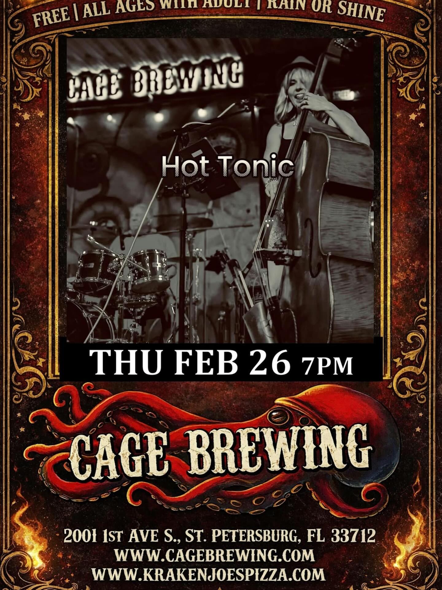 TONIGHT at @cagebrewing 7-10PM
#stpete #tampamusic #stpetemusic #ilovetheburg #hottonic