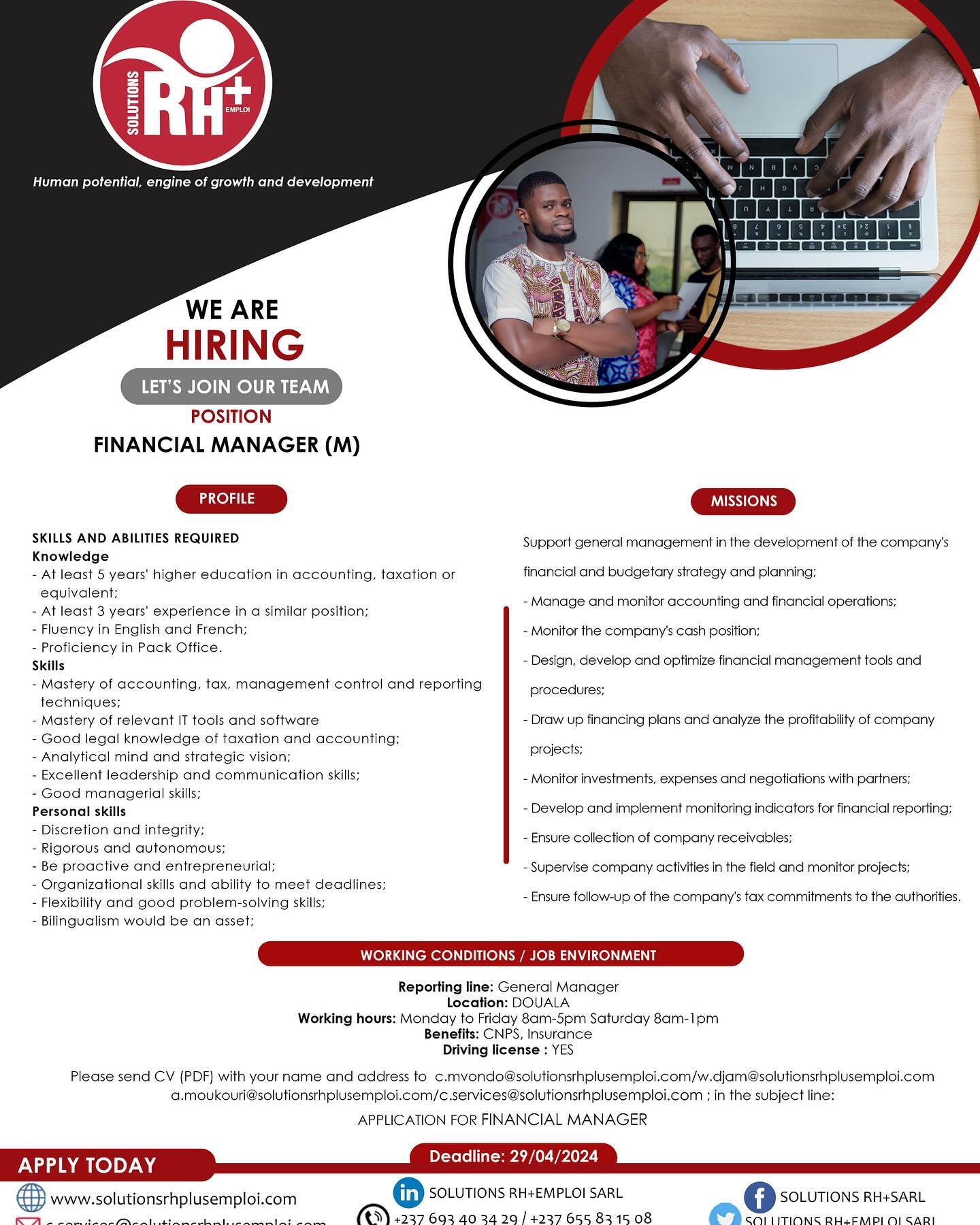 🚨🚨WE ARE HIRING 🚨🚨
#JobOpportunity #EmploiJeune
