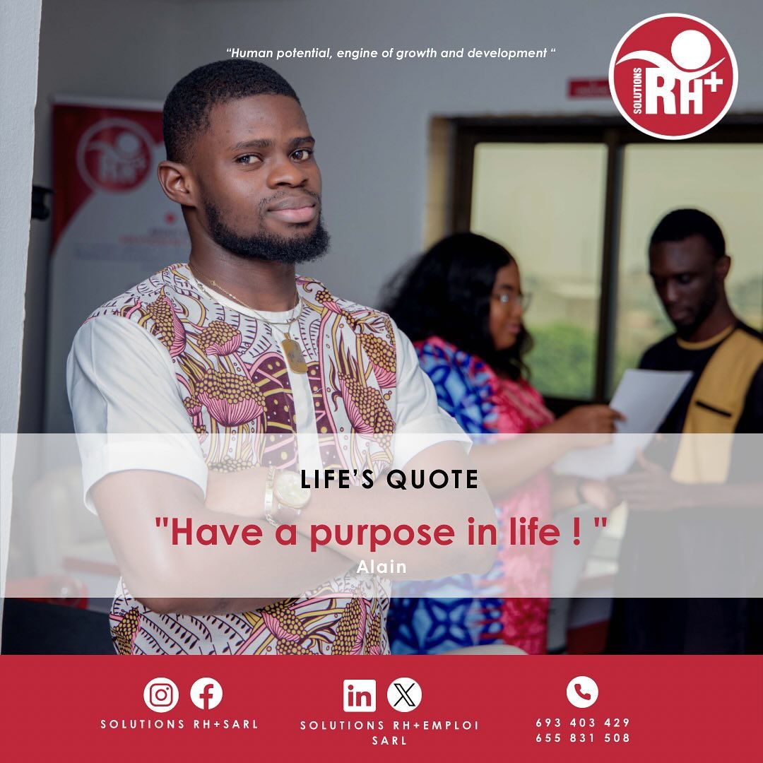 ☀️HEUREUSE SEMAINE!
✨La société SOLUTIONS RH+ Sarl vous souhaite une semaine performante dans votre milieu professionnel par ce conseil qui nous est donné par Alain.
#POTENTIELHUMAIN #ressourceshumaines #RH #MONDAYMOTIVATION #quote
☀️HELLO NEW WEEK !
✨SOLUTIONS RH+ Sarl wishes you a successful week in your workplace with this advice from Alain.
#HUMANPOTENTIAL #humanresources #HR #MONDAYMOTIVATION #quote