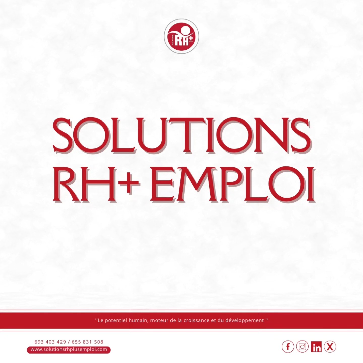 📢 Recruter sans stress, c'est possible avec SOLUTIONS RH+ EMPLOI !
✅Jeanne est submergée par les CV et peine à trouver les bons profils... Mais Arnold a la solution ! 😉
Avec SOLUTIONS RH+ EMPLOI, simplifiez votre processus de recrutement :
✅ Rédaction et diffusion des offres
✅ Tri et présélection des CV
✅ Entretiens et tests d’évaluation
✅ Sélection des meilleurs talents adaptés à vos besoins
💡 Besoin d’un expert pour recruter rapidement et efficacement ? Contactez-nous dès maintenant ! 📞 693 40 34 29 / 655 83 15 08 ou visitez 🌐 www.solutionsrhplusemploi.com
@srhp_foodindustry
@solutionsrhplus
#PME #Compétitivité #Cameroun #SolutionsInnovantes
#recrutementexterne #Tchad #Congo #Cameroun #Garoua #Douala #Gabon #Ngaoundere #bafoussam #edea
#Bonamoussadi #bonanjo #Bepanda #logpom #makepe #Deido #Bonapriso #DÉIDO #GestionRH #RecrutementExterne #BusinessCameroun #Externalisation #EmploiCameroun #RH237 #Recrutement237 #Opportunités237