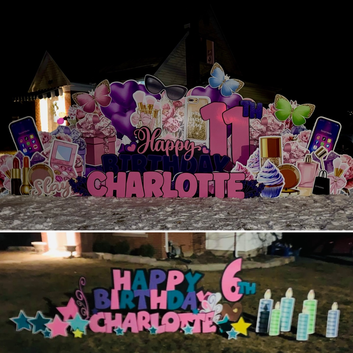 And just like that… You are 11!! Wishing you the most amazing fun-filled birthday Charlotte!! 🎀🎁
I love contributing to your birthday every year!! Thank you for having me back for another one!
🥰🙏
www.nadinenoelledesign.com
#pink #nadinenoelledesign #lawnsignrental #ancaster #celebrate