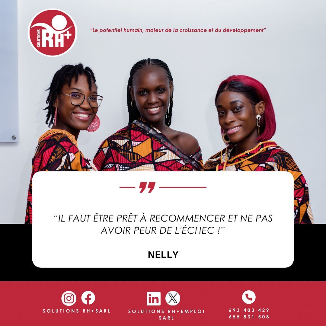 ☀️BONJOUR LUNDI !
✨La société SOLUTIONS RH+ Sarl vous souhaite une semaine performante dans votre milieu professionnel par ce conseil qui nous est donné par Nelly.
#POTENTIELHUMAIN #ressourceshumaines #RH #MONDAYMOTIVATION #quote
☀️HELLO MONDAY !
✨SOLUTIONS RH+ Sarl wishes you a successful week in your workplace with this advice from Miss Nelly .
#HUMANPOTENTIAL #humanresources #HR #MONDAYMOTIVATION #quote
