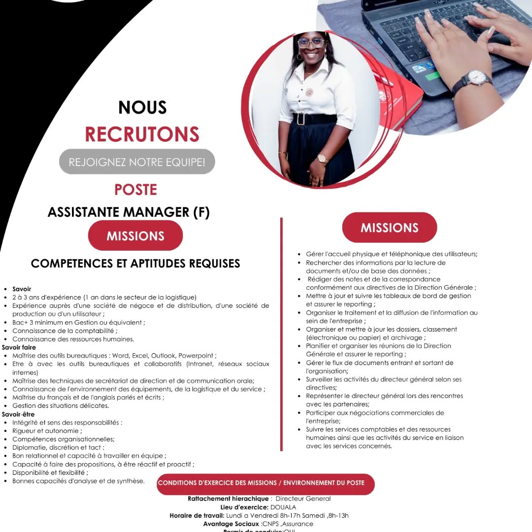 🚨🚨WE ARE HIRING 🚨🚨
#JobOpportunity #EmploiJeune
Deadlines : 15/05/2024