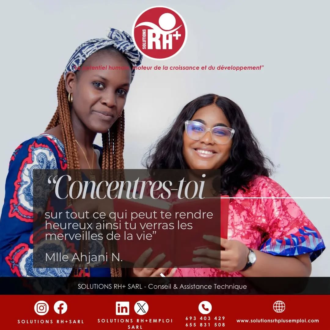 ☀️BONJOUR LUNDI !
✨La société SOLUTIONS RH+ Sarl vous souhaite une semaine performante dans votre milieu professionnel par ce conseil qui nous est donné par Mlle Ahjani .
#POTENTIELHUMAIN #ressourceshumaines #RH #MONDAYMOTIVATION #quote
☀️HELLO MONDAY !
✨SOLUTIONS RH+ Sarl wishes you a successful week in your workplace with this advice from Miss Ahjani.
#HUMANPOTENTIAL #humanresources #HR #MONDAYMOTIVATION #quote