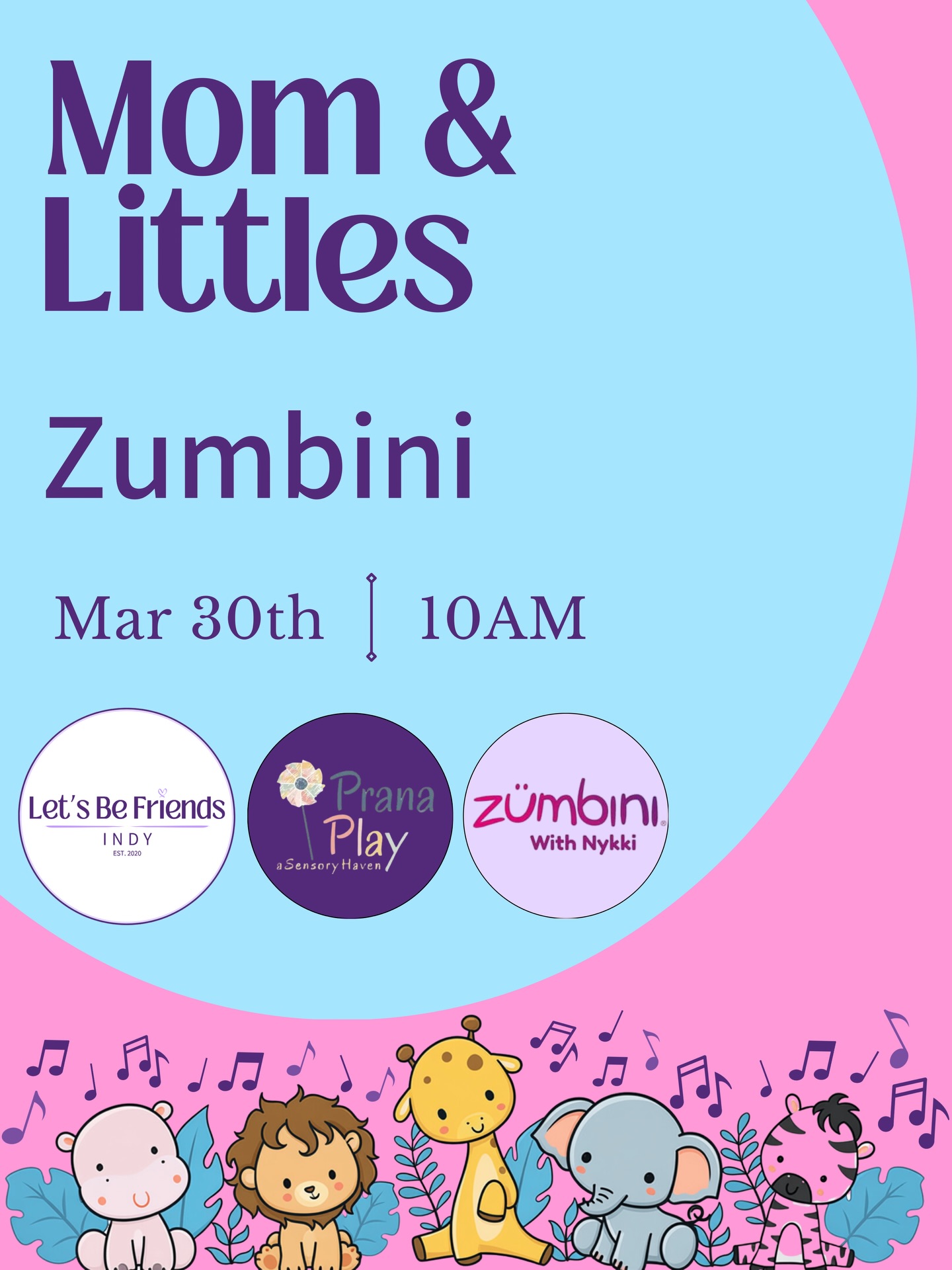 Moms, this is your sign to get out of the house with the littles and meet some other moms 💜
join us for a music-filled, memory-making morning at Zumbini with your littles at Prana Play 🫶🏼 think movement, bonding, and just pure fun together (no pressure, just fun)
📍 @pranaplaycarmel
✨ Zumbini lead by @nykkisaysdance
🗓 Monday, March 30
⏰ 10:00AM
ticket info + purchase link in bio ✨
tag a mama friend & grab your spot! This one is going to be SO sweet 🥹✨
__________________________________________________________
Hiii friends! We’re Bridget & Emily, creators of Let’s Be Friends Indy!
We’re a community of 20k+ women helping you make friends, feel included, and find fun things to do around Indy. Join us for events, local spots,giveaways, and all things connection. You belong here. ✨
👍🏻Like + comment
🫶🏼Share with a friend
🔔 Turn on post notifications
✨ Come to an event,most women come solo!