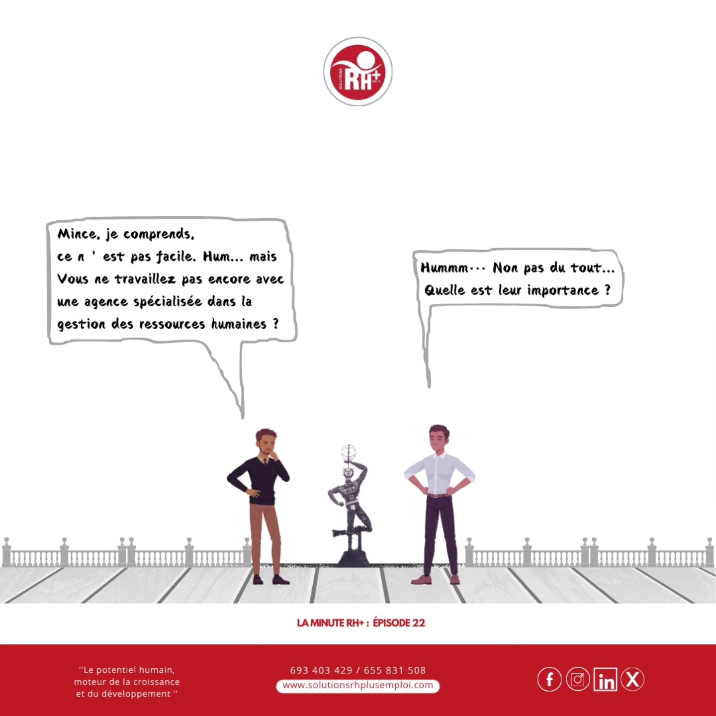 🤯 RH + stress + deadlines = Trop à gérer ?
💡 Déléguez et optimisez votre gestion RH avec des experts !
✨ Plus d'efficacité, plus de rentabilité !
📩 Contactez SOLUTIONS RH+EMPLOI SARL dès maintenant.
📞 693 40 34 29 | 655 83 15 08
🌐 www.solutionsrhplusemploi.com
@srhp_foodindustry
@solutionsrhplus
#Tchad #Congo #Cameroun #Garoua #Douala #Gabon #Ngaoundere #bafoussam #edea #Bonamoussadi #bonanjo #Bepanda #logpom #makepe #Deido #Bonapriso#DÉIDO #GestionRH #RecrutementExterne #BusinessCameroun #Externalisation#Job237 #Success237 #TalentManagement #RecrutementCameroun #RHStratégique #WorkSmart #Entrepreneuriat237 #MadeIn237 #JeunesActifs237