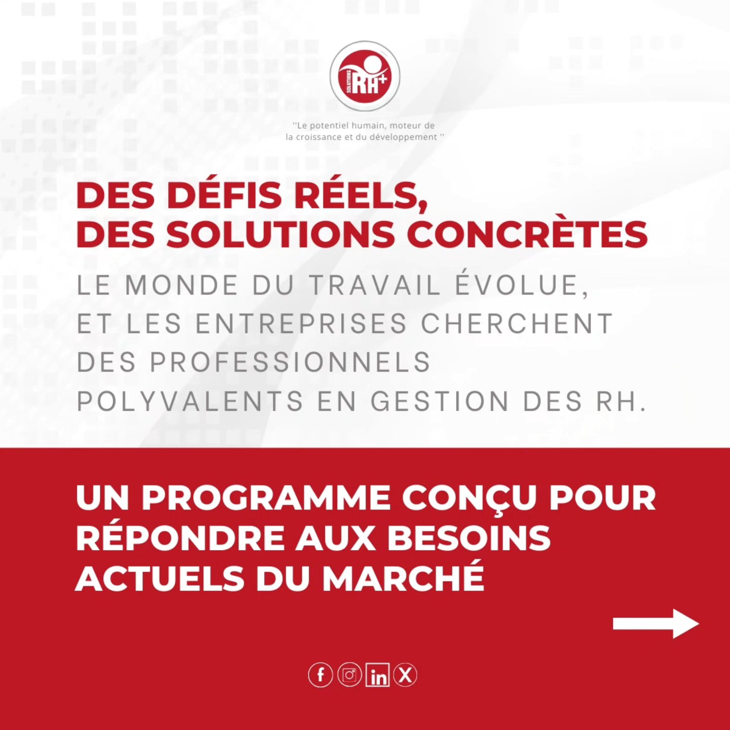 ✨ Ready to Lead? ✨
Le monde des RH évolue, et vous pouvez en faire partie !
Rejoignez notre programme Young Graduate pour apprendre :
💼 Leadership et gestion d’équipe
🖥️ Maîtrise des outils RH
📜 Conformité légale et plus !
👉 Swipez pour en savoir plus ou contactez-nous directement au
📞 693 403 429 ou 655 83 15 08
#YoungGraduate #RHLeadership #CarrièreRH"