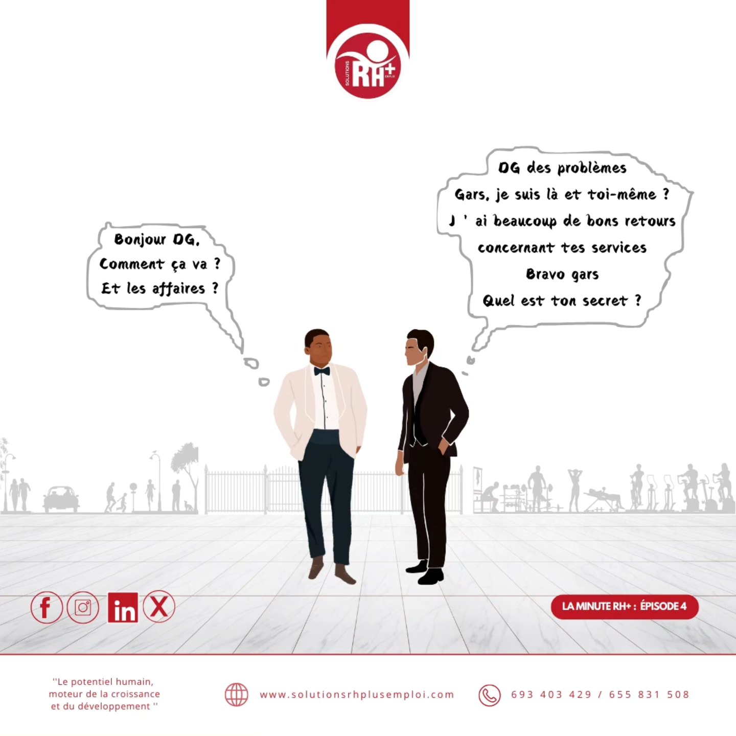 💡 DG, quel est ton secret ?
Un entrepreneur averti sait s’entourer des bonnes personnes.
Avec SOLUTIONS RH+ EMPLOI, dites adieu aux tracas RH et administratifs.
📲 Appelez dès aujourd’hui au 693 40 34 29 ou au 655 83 15 08.
✨ Focus sur l’essentiel, ils gèrent le reste !
#Entrepreneurs #RessourcesHumaines #GestionRH #solutionsrhplusemploi