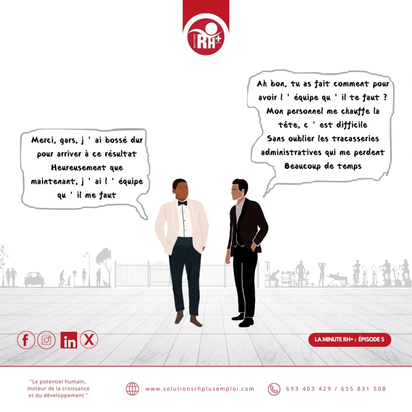 💡 DG, quel est ton secret ?
Un entrepreneur averti sait s’entourer des bonnes personnes.
Avec SOLUTIONS RH+ EMPLOI, dites adieu aux tracas RH et administratifs.
📲 Appelez dès aujourd’hui au 693 40 34 29 ou au 655 83 15 08.
✨ Focus sur l’essentiel, ils gèrent le reste !
#Entrepreneurs #RessourcesHumaines #GestionRH #solutionsrhplusemploi