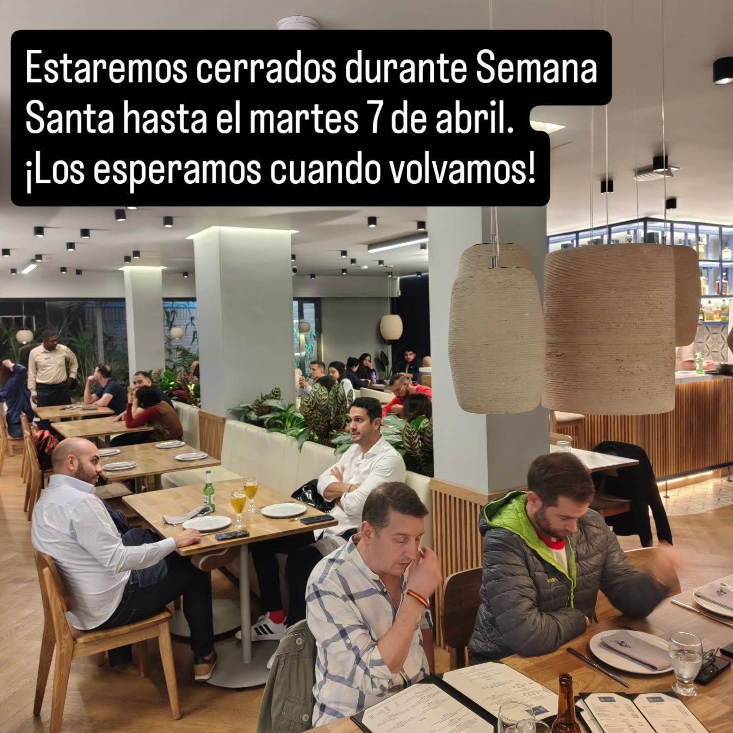 Estaremos cerrados durante Semana Santa, los esperamos el martes 7 de abril!
#restaurante #planesbogota #comida #foodie
