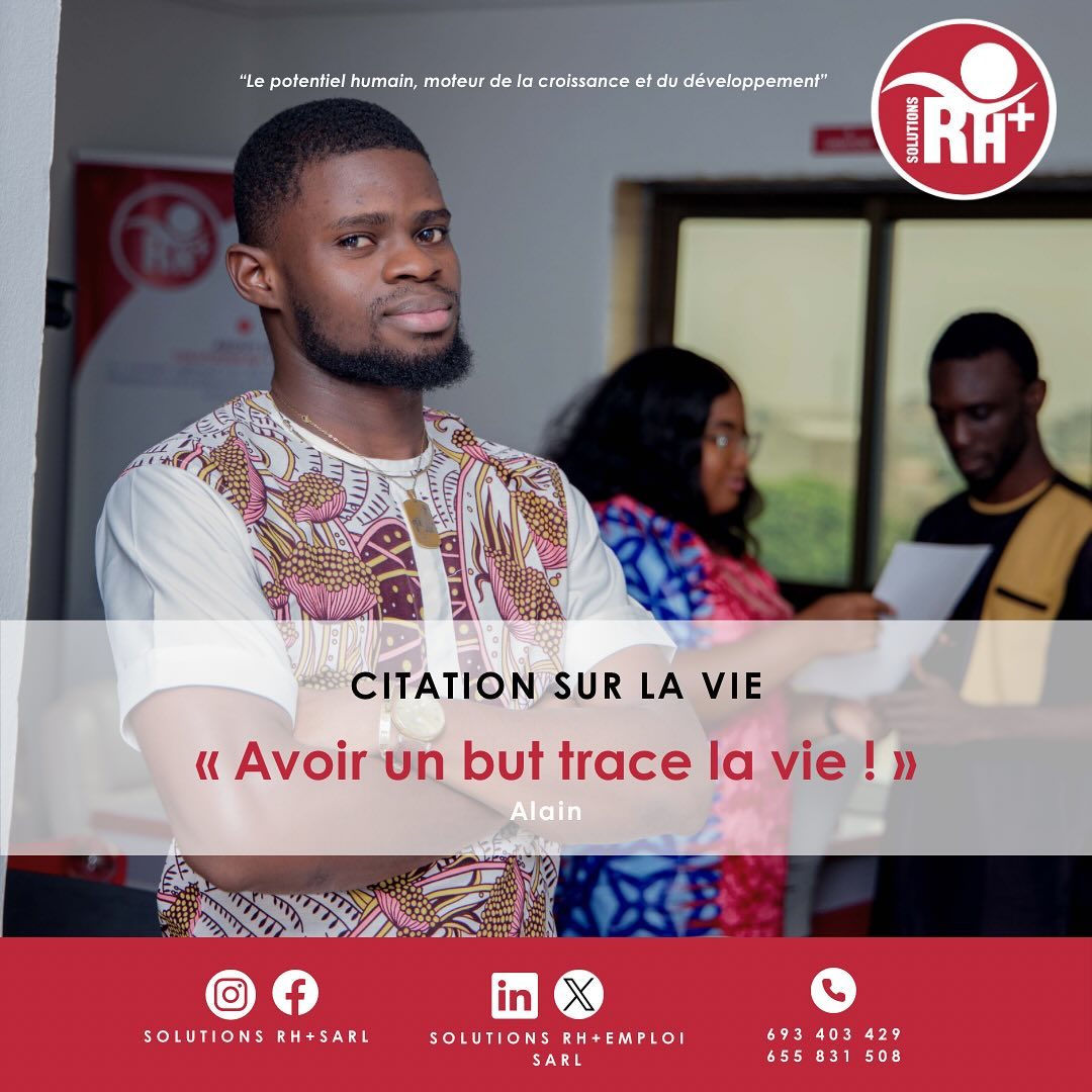 ☀️HEUREUSE SEMAINE!
✨La société SOLUTIONS RH+ Sarl vous souhaite une semaine performante dans votre milieu professionnel par ce conseil qui nous est donné par Alain.
#POTENTIELHUMAIN #ressourceshumaines #RH #MONDAYMOTIVATION #quote
☀️HELLO NEW WEEK !
✨SOLUTIONS RH+ Sarl wishes you a successful week in your workplace with this advice from Alain.
#HUMANPOTENTIAL #humanresources #HR #MONDAYMOTIVATION #quote