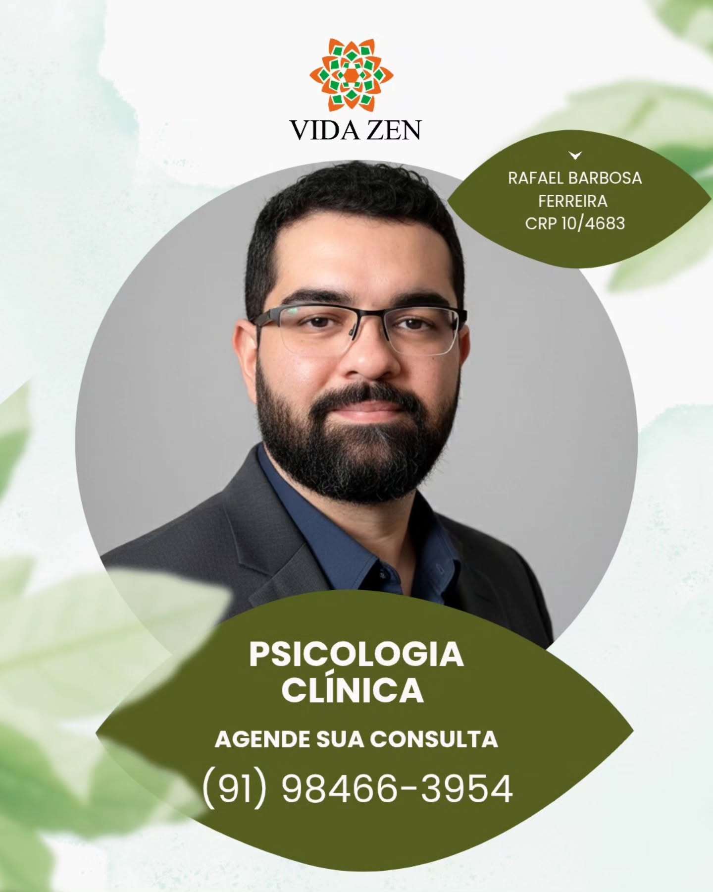 Cuidar da saúde emocional é um processo, e ele começa quando você decide olhar com mais atenção para si mesmo.
No acompanhamento psicológico, trabalhamos de forma estruturada e individualizada, considerando a sua história, seus padrões de pensamento, suas emoções e a forma como você tem lidado com os desafios do dia a dia.
A proposta não é apenas falar sobre o que está acontecendo, mas compreender, organizar e construir caminhos mais funcionais — com base em estratégias práticas, fundamentadas na psicologia baseada em evidências.
Esse processo pode te ajudar a:
• lidar melhor com ansiedade e estresse
• desenvolver mais clareza emocional
• melhorar relações pessoais e profissionais
• tomar decisões com mais segurança
• construir uma rotina mais equilibrada
Cada atendimento é conduzido com escuta qualificada, direcionamento técnico e foco real em mudança.
Se você sente que é o momento de cuidar de si, esse pode ser um bom começo.
Atendimentos presenciais em Belém-PA e On-line.
📲 Agendamentos pelo WhatsApp: (91) 98466-3954
