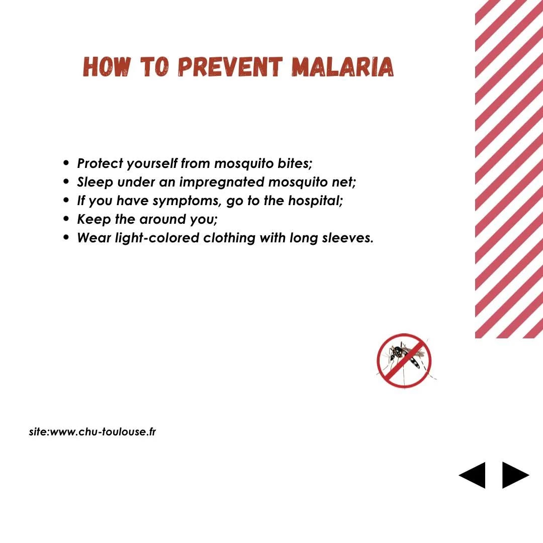 ✅ April 25th 2024 ➡️ World Malaria Day
✨The celebration of this year is under the theme : "Accelerating the fight against malaria for a more equitable world ".
It’s an opportunity to highlight the need for continued investment and commitment to a sustainable policy in favor of malaria prevention and control .
The WHO recommends strategies to prevent malaria transmission through public awareness campaigns.
This is an opportunity for us to become aware of the dangers of this disease, and to join forces to fight it.
#WORLDMALARIADAY
#journeemondialecontrelepaludisme