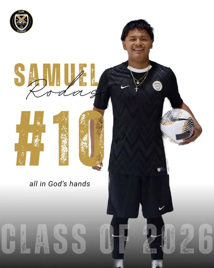Meet Sammy Rodas, Sammy Boy! Another player sporting number 10. @sheluvs_moreno is currently playing High School @hunterhighmenssoccer. He’s our midfielder and continues to destroy it on the field. Sammy plays for both our Gold and Black team.
Below are some of his favorites:
Player - Sergio Busquets
Team - Barcelona
Quote - All in God’s Hands
Soccer memory - Winning Nationals 🏆
Sammy’s plan upon graduating is to attend college. We sure can’t wait to see what’s ahead for Sammy, we know his dedication and hardwork will continue to provide a strong future for him.
#classof2026 #clubxacademy