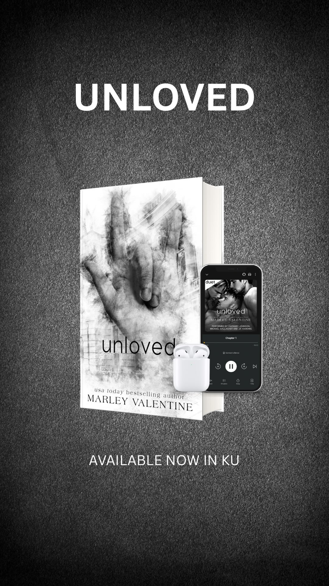 📚Unloved by Marley Valentine is a poly romance book available in Kindle Unlimited.