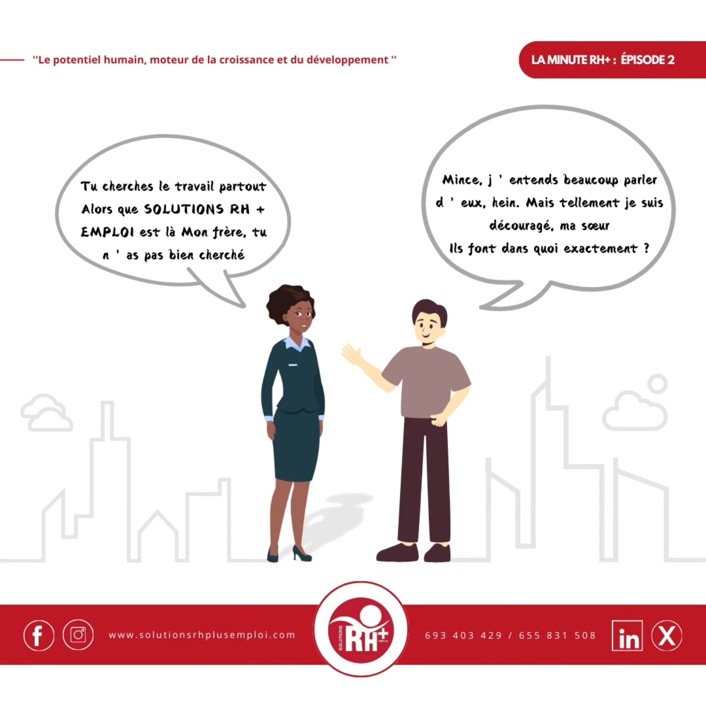 🎯 "Stop à la recherche sans fin d’un emploi !
Avec SOLUTIONS RH+ EMPLOI, tu as une opportunité réelle de te connecter aux entreprises et d’obtenir le job de tes rêves.
✨ Mets ton CV à jour et envoie-le
Sur notre site web 👉 Www.solutionsrhplusemploi.com
Ou par e-mail
a.moukouri@solutionsrhplusemploi.com
r.etingue@solutionsrhplusemploi.com
Marie a trouvé son emploi grâce à nous. Et toi ? 💪"
📩 Contacte-nous pour plus d’infos.
#JobCameroun #SolutionsRHPlus #RecrutementFacile #TrouverUnEmploi #RHExperte