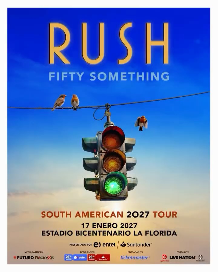 Ya comenzó la venta general para el regreso de Rush en Chile 🇨🇱
📍 17 de enero 2027 en el Estadio Bicentenario La Florida
Un show para celebrar a una de las bandas más influyentes del rock progresivo.
🎟️ Entradas disponibles en Ticketmaster
👉 Asegura tu lugar y sé parte de este hito.
Produce: @dgmedios
#Rush #RushChile #FiftySomethingTour #RockProgresivo #AllAccessCL