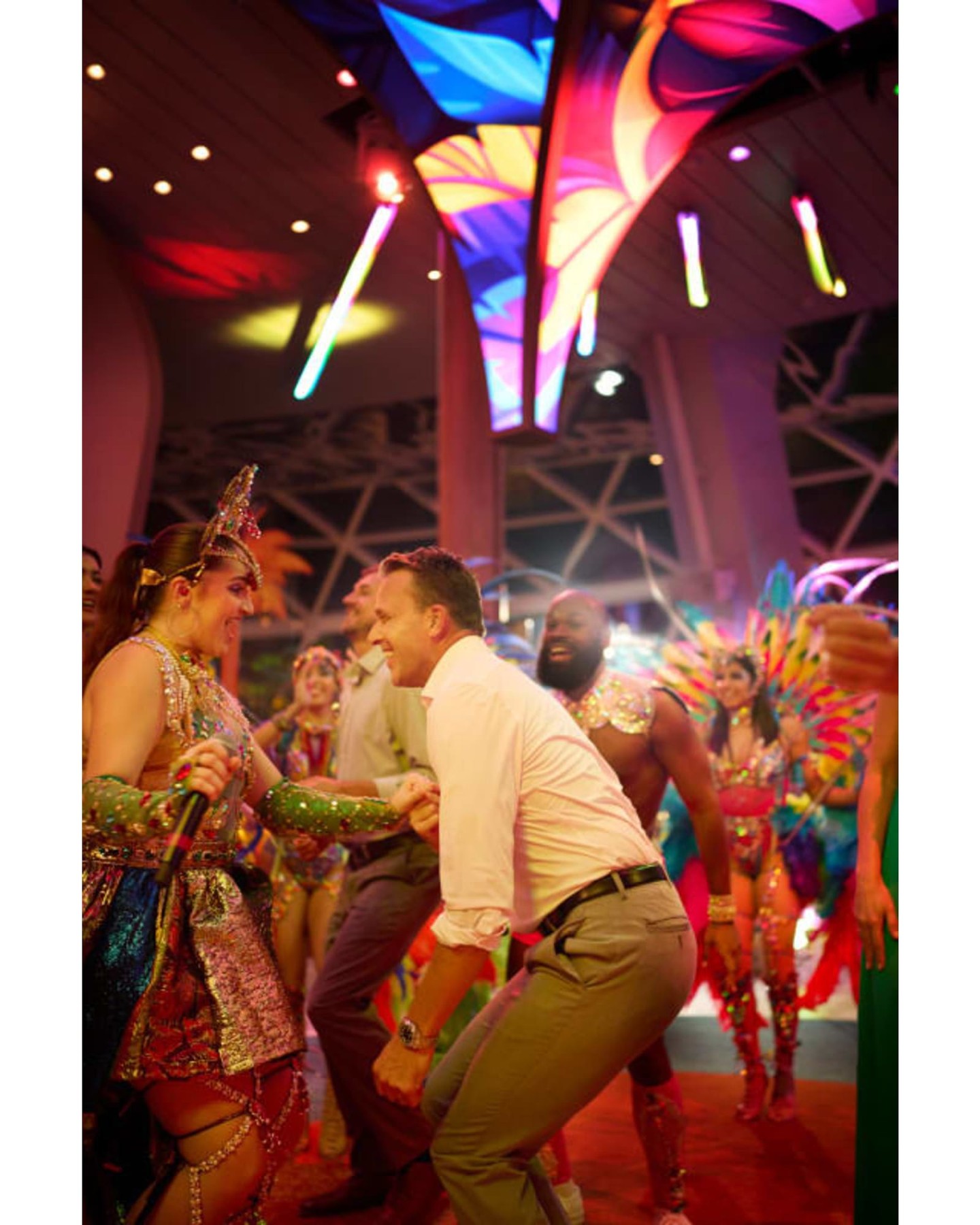 Where the night comes alive. 💃✨Step into The Bazaar on Celebrity Xcel, where vibrant festivals, rhythmic music, and electrifying performances transform the ship into a celebration of culture and nightlife. From dancing to dazzling entertainment, this is where the energy never slows down.This is not just a night out, it’s an experience.✉️ Contact me today to book your Celebrity Cruises getaway.👇 Would you be on the dance floor or watching the show? Tell us below!#bookcelebritycruises #celebrityxcel #cruisedining#mouseonetravel