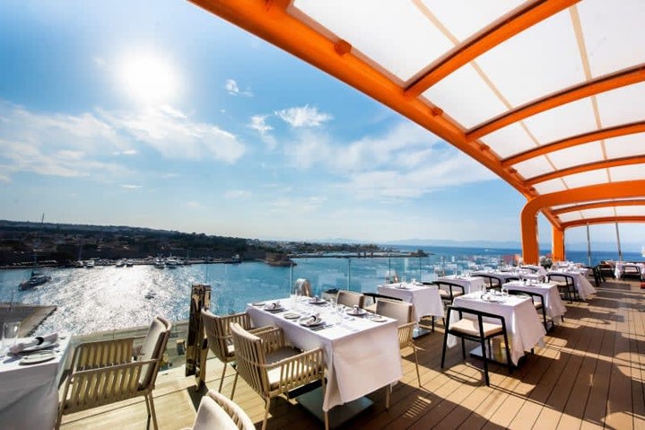 From Rhodes to the open sea, the Magic Carpet® transforms every meal into a moment, where design, destination, and dining come together. 🇬🇷✨Message me to explore Celebrity’s Europe itineraries.#bookcelebritycruises #cruisedining #nothingcomesclose#mouseonetravel