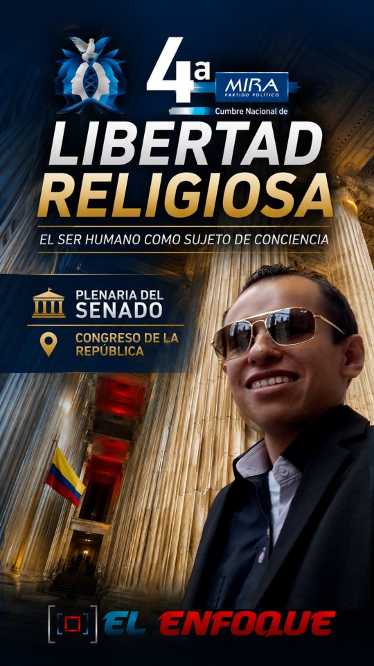 Estuvimos en la Plenaria del Senado del Congreso de la República cubriendo la 4.ª Cumbre Nacional de Libertad Religiosa, del Partido MIRA, un espacio de diálogo y reflexión en el que expertos nacionales, junto con invitados internacionales, analizaron los desafíos y alcances del derecho a la libertad de conciencia.
En este especial le mostramos los momentos más destacados de la jornada y, a continuación, las voces de algunos de sus protagonistas.
Congreso de la República de Colombia
Cobertura especial de El Enfoque
Agradecimiento especial a Juan David Guzmán, un gran profesional y amigo.
@partidomira
#ElEnfoque #LibertadReligiosa #CongresoDeLaRepública #PlenariaDelSenado #Periodismo