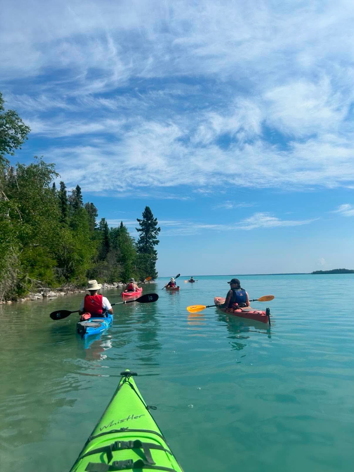 Just returned from Little Limestone Lake with an amazing group of explorers. It doesn’t take long while paddling on this unique and sacred body of water to start noticing that you breathe, different, think different, and feel different. What is also special is the way you can share it with others, discovering the lake together over a three day trip. If you are needing a getaway to reset, connect with nature, eat good food, relax, and laugh with friends, there is still room on the September 11-13 Little Limestone Lake kayak tour. See you on the water! Previous lake kayaking experience required.